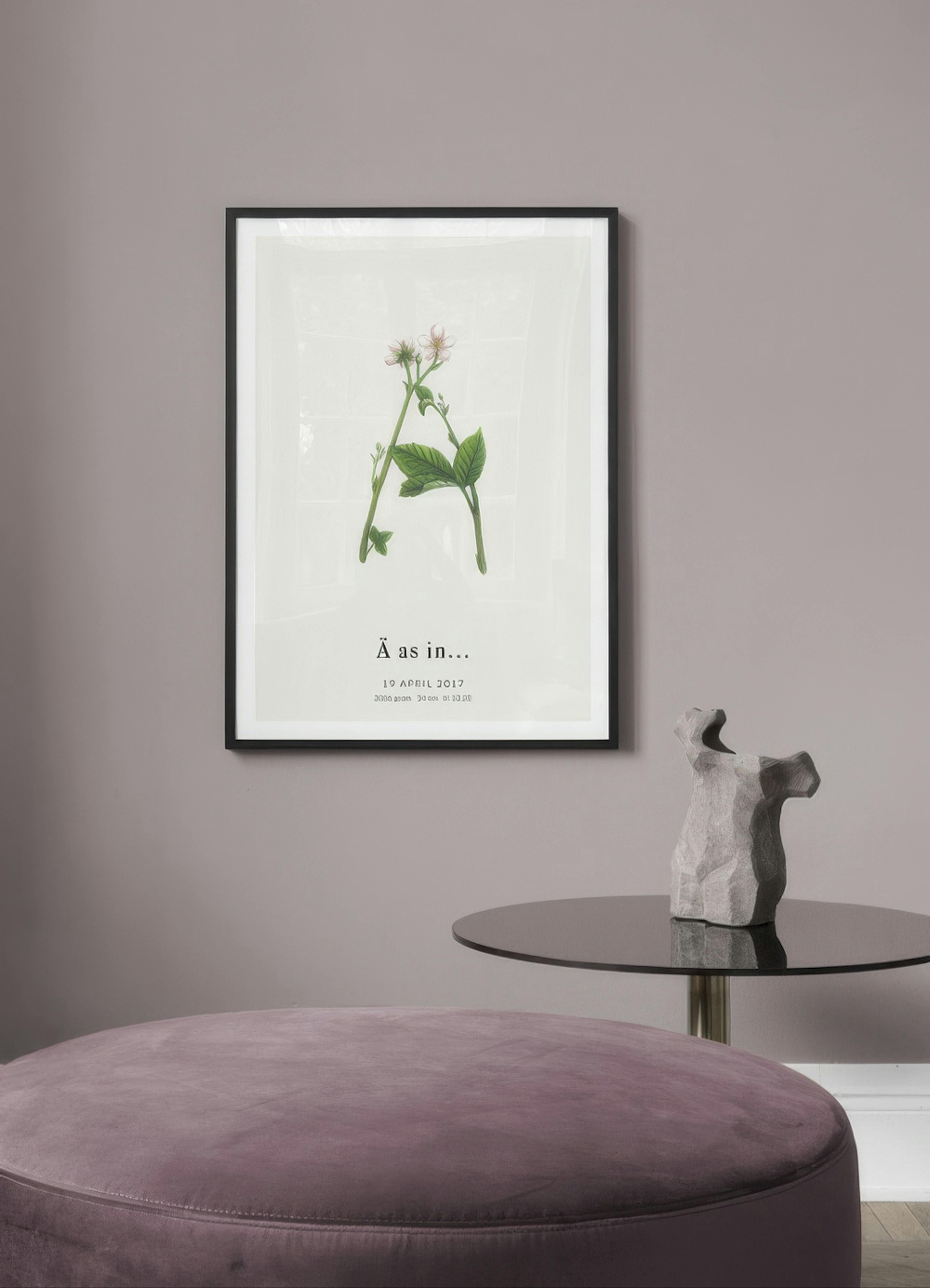 Botanischer Buchstabe Ä Personalisiert Poster thumbnail