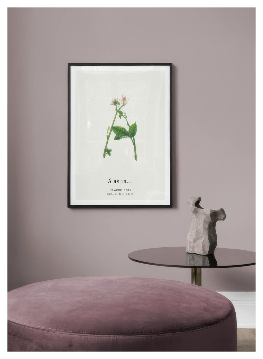 Botanic Letter Ä Personal Poster (30x40 cm) - Poster Store
