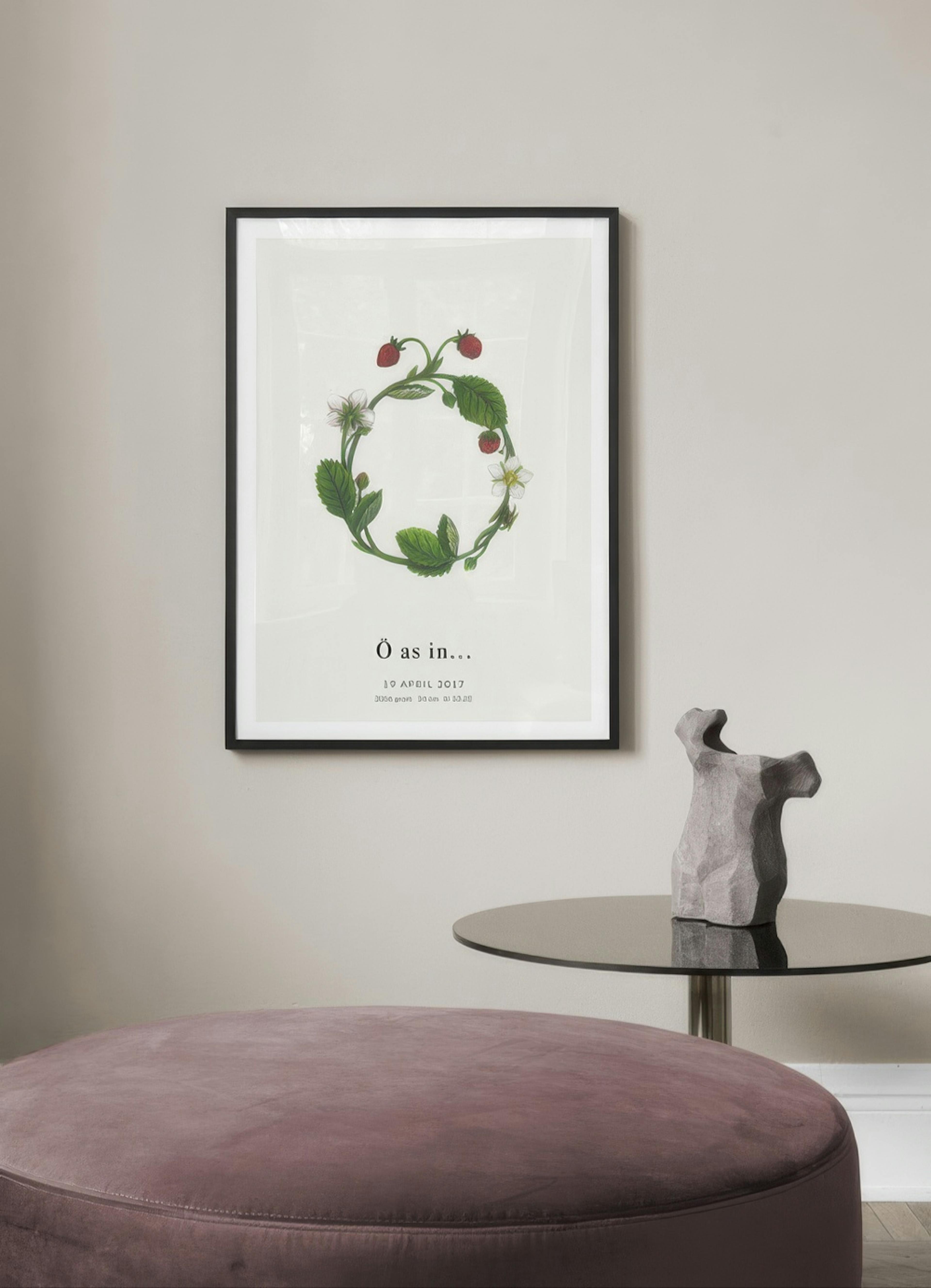 Botanischer Buchstabe Ö Personalisiert Poster thumbnail