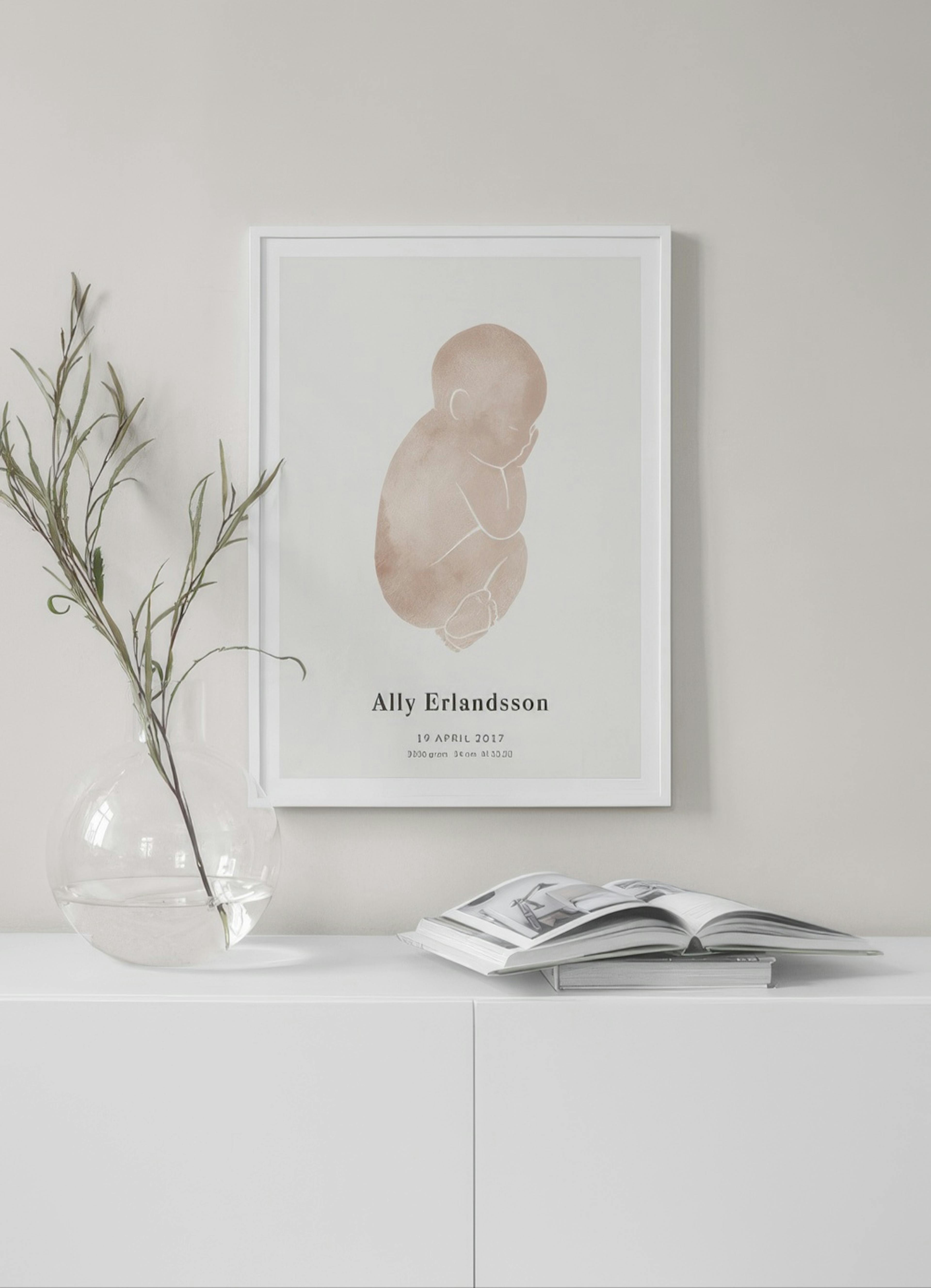 Baby Pink Personalisiert Poster thumbnail