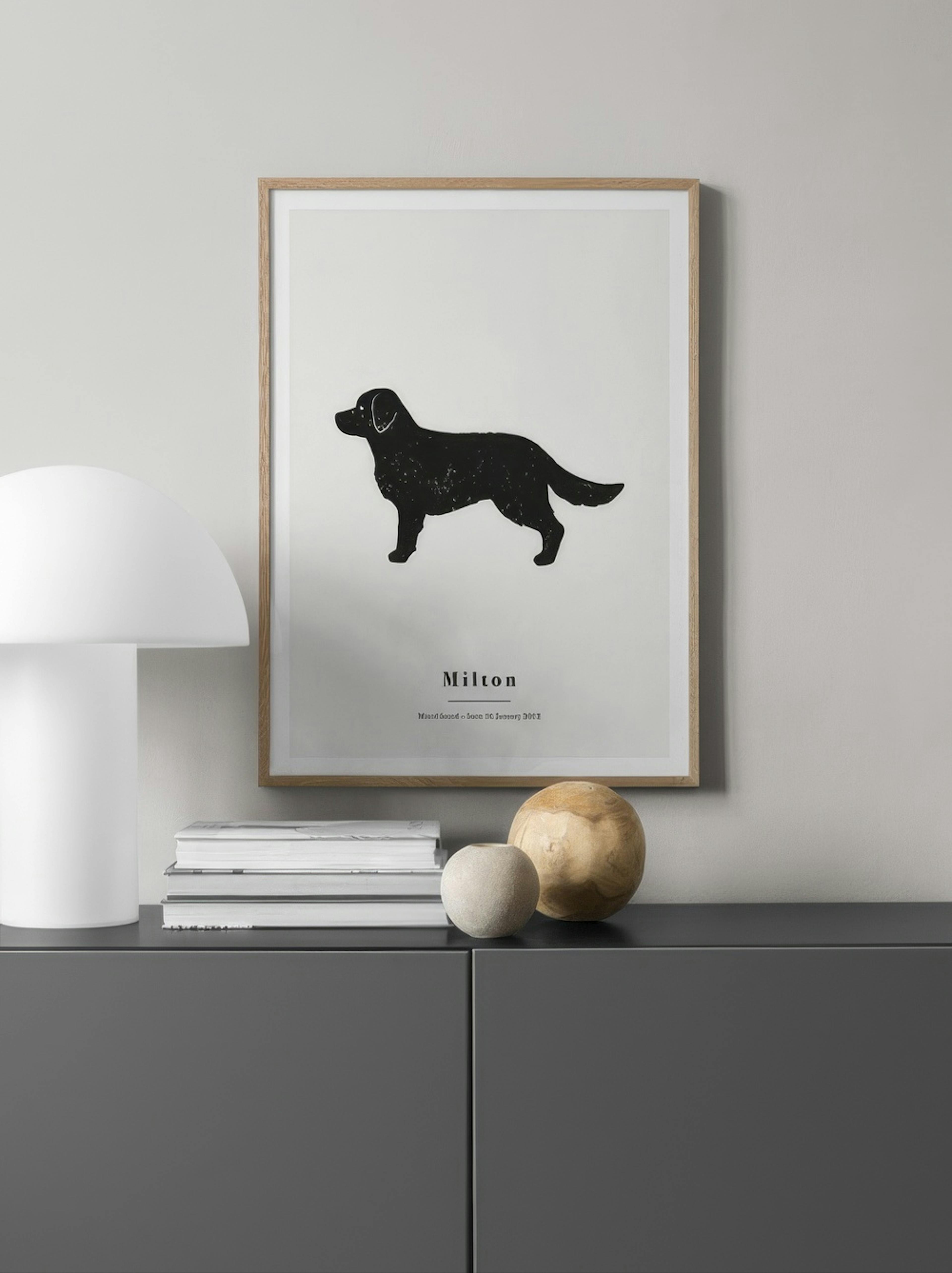 Mon Golden Retriever Poster Personnalisé thumbnail