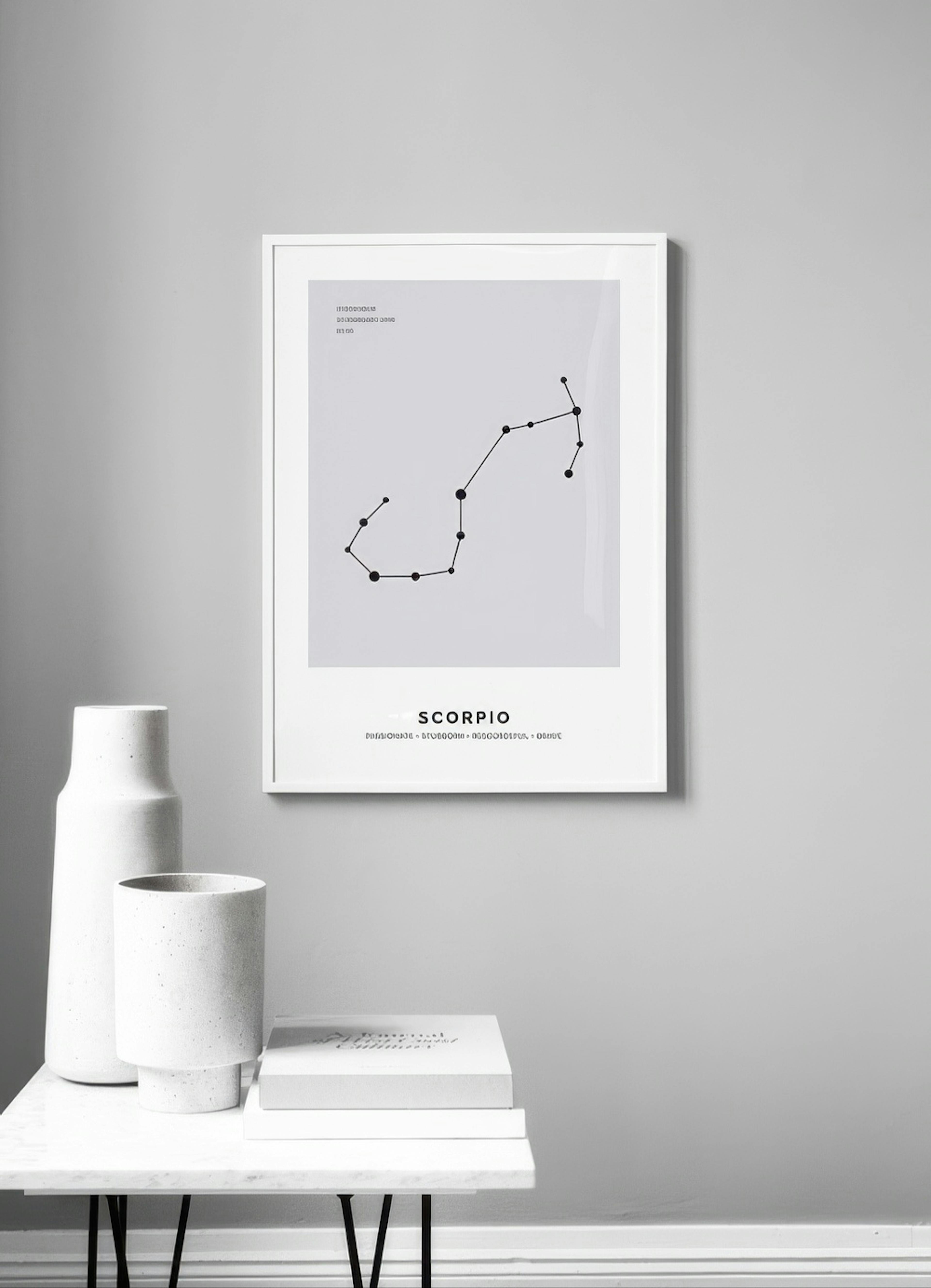 Constellation Grey Scorpio Personal Poster thumbnail