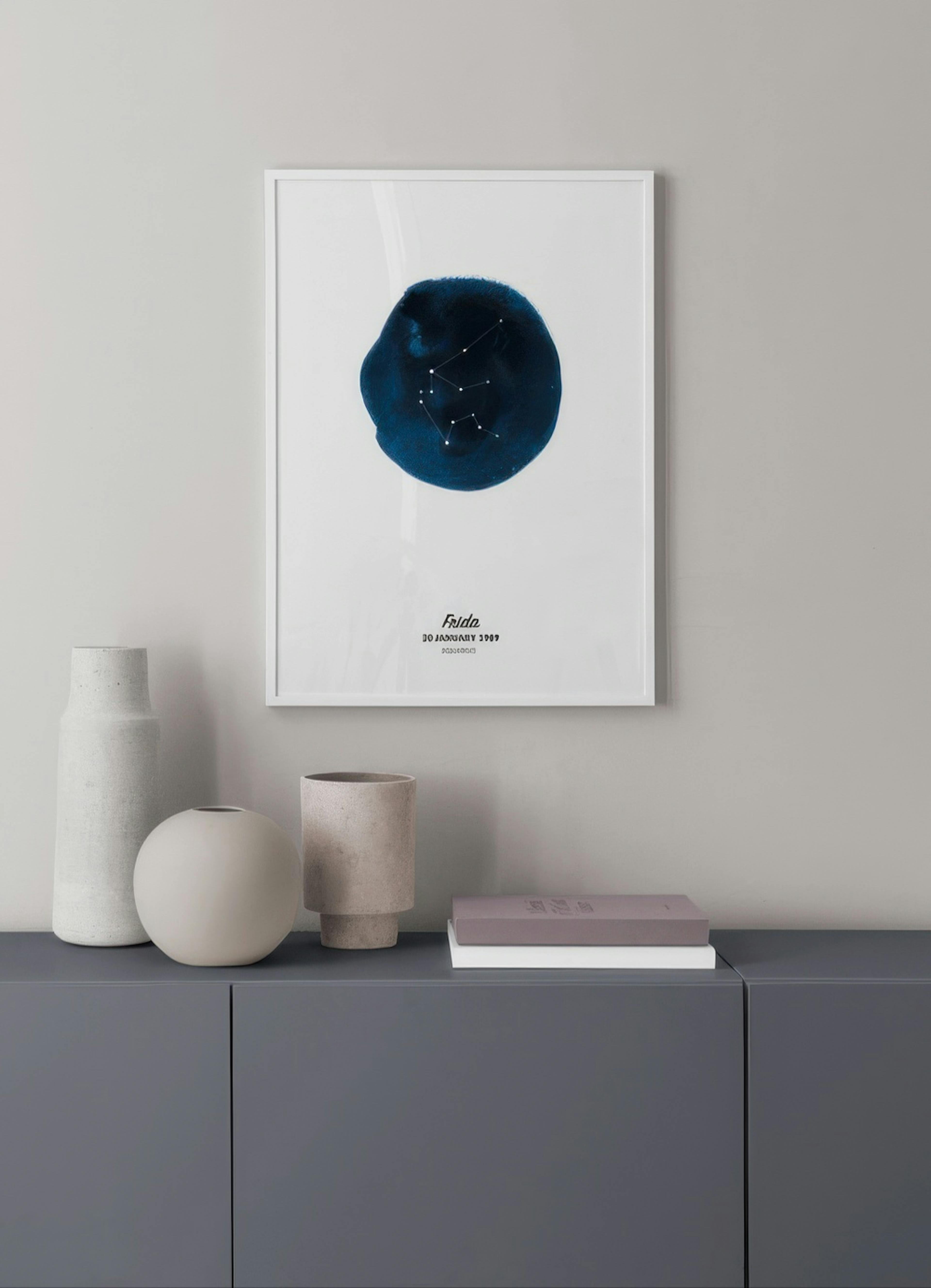 Sternzeichen Wassermann Personalisiert Poster thumbnail