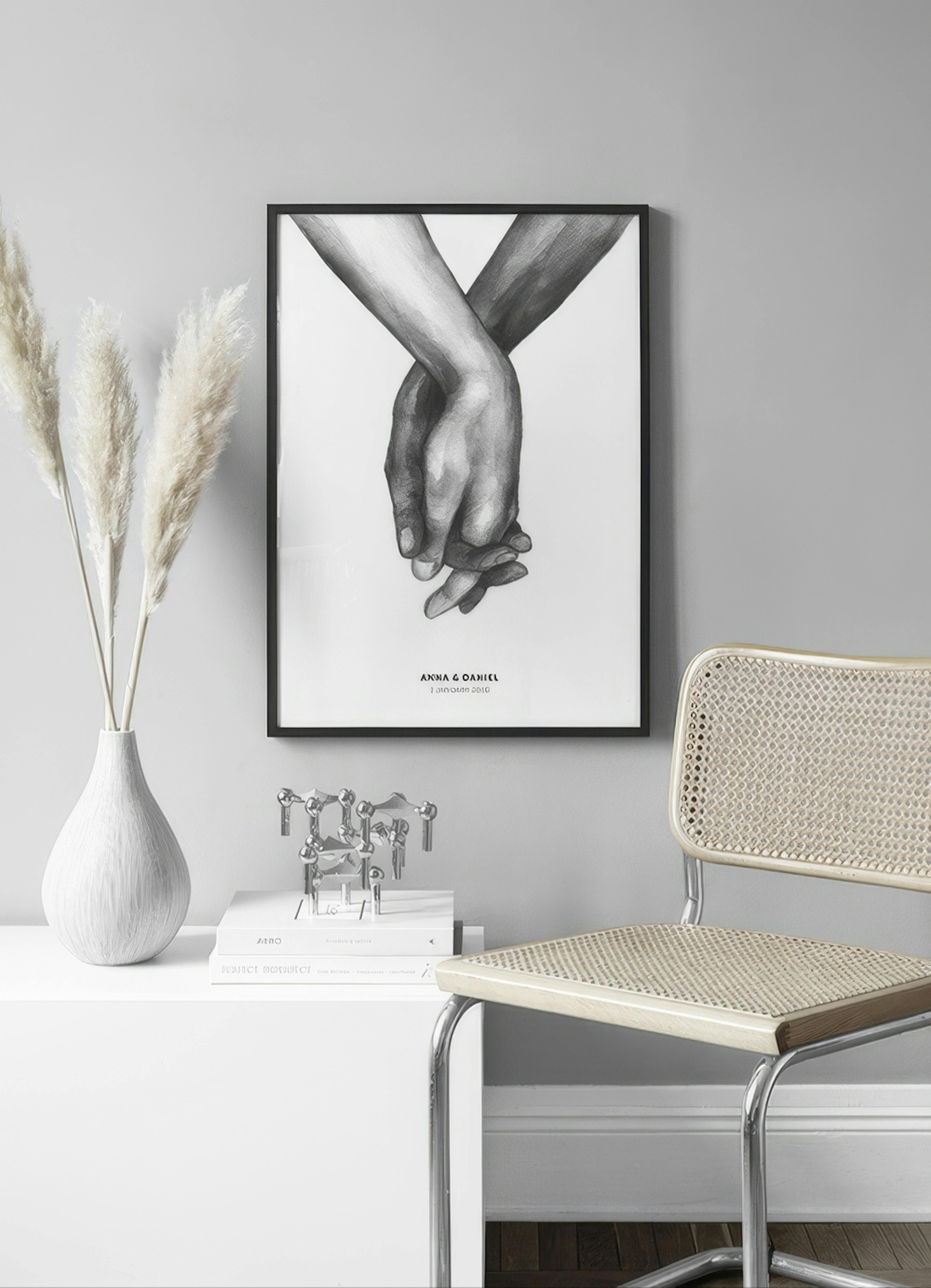 Watercolor Hands persoonlijke poster thumbnail