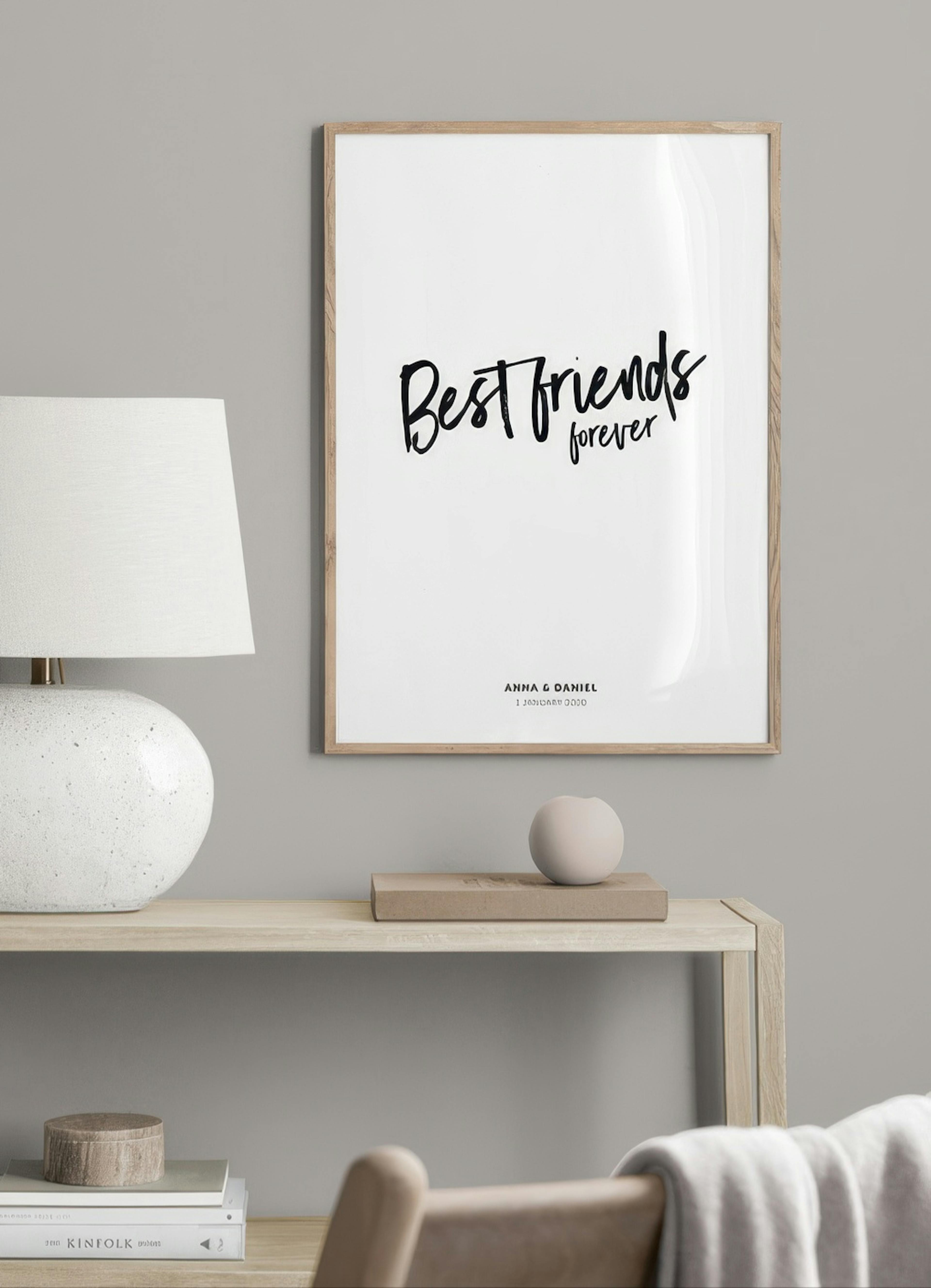Best Friends Forever Personalisiert Poster thumbnail