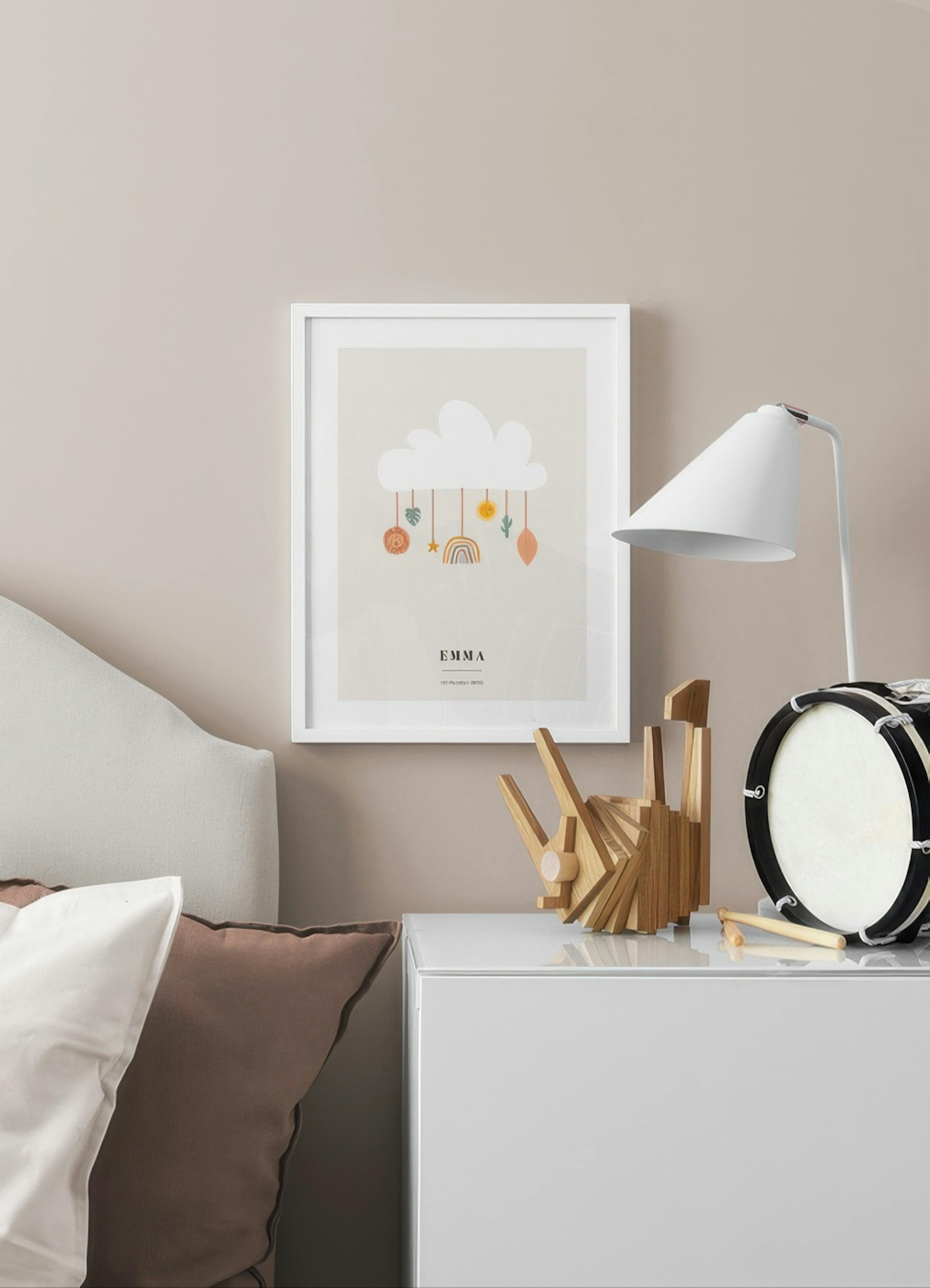 Wolken Mobile Personalisiert Poster thumbnail