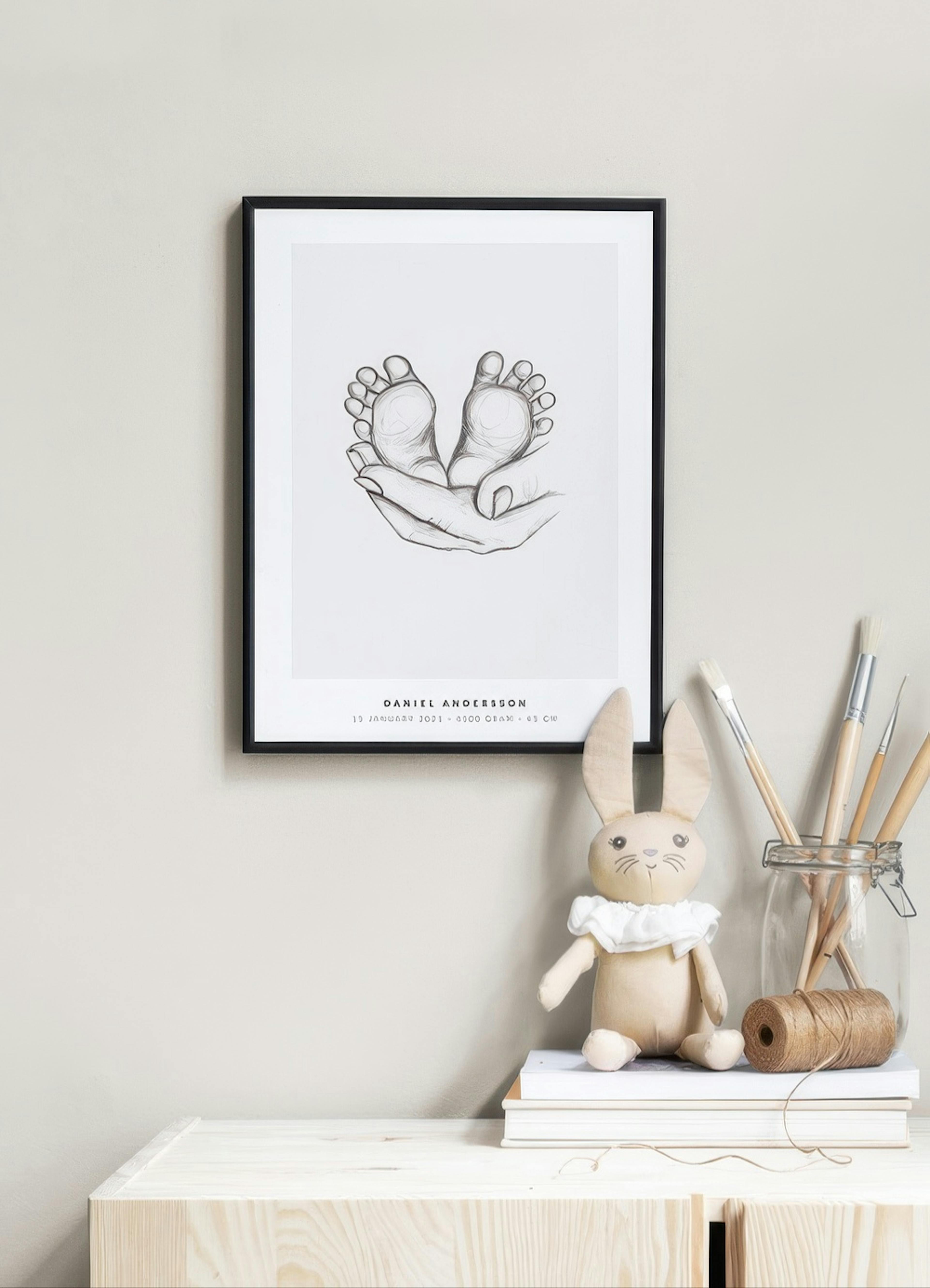 Pieds de Bébé Poster Personnalisé thumbnail
