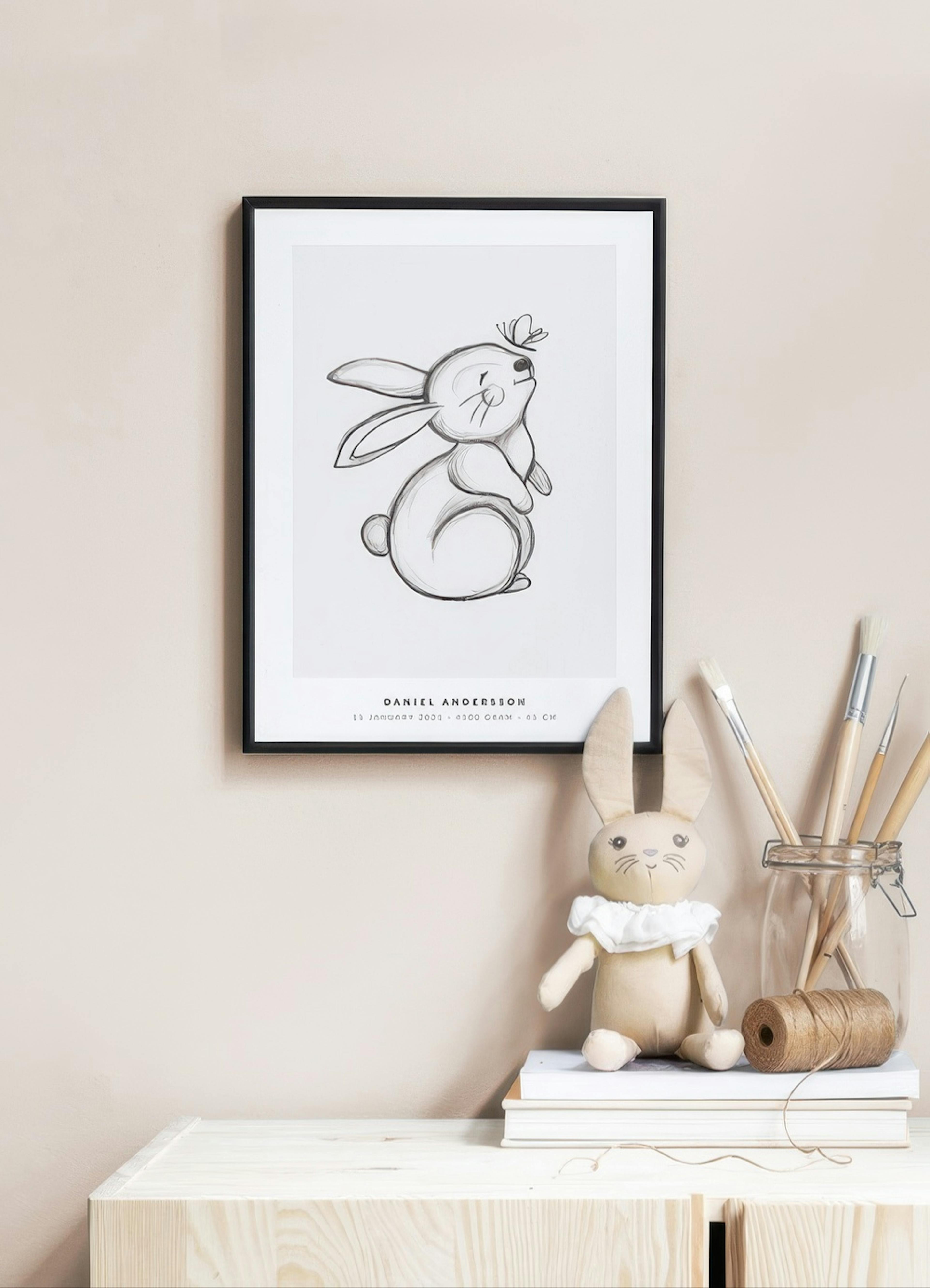 Coniglietto poster personalizzato thumbnail