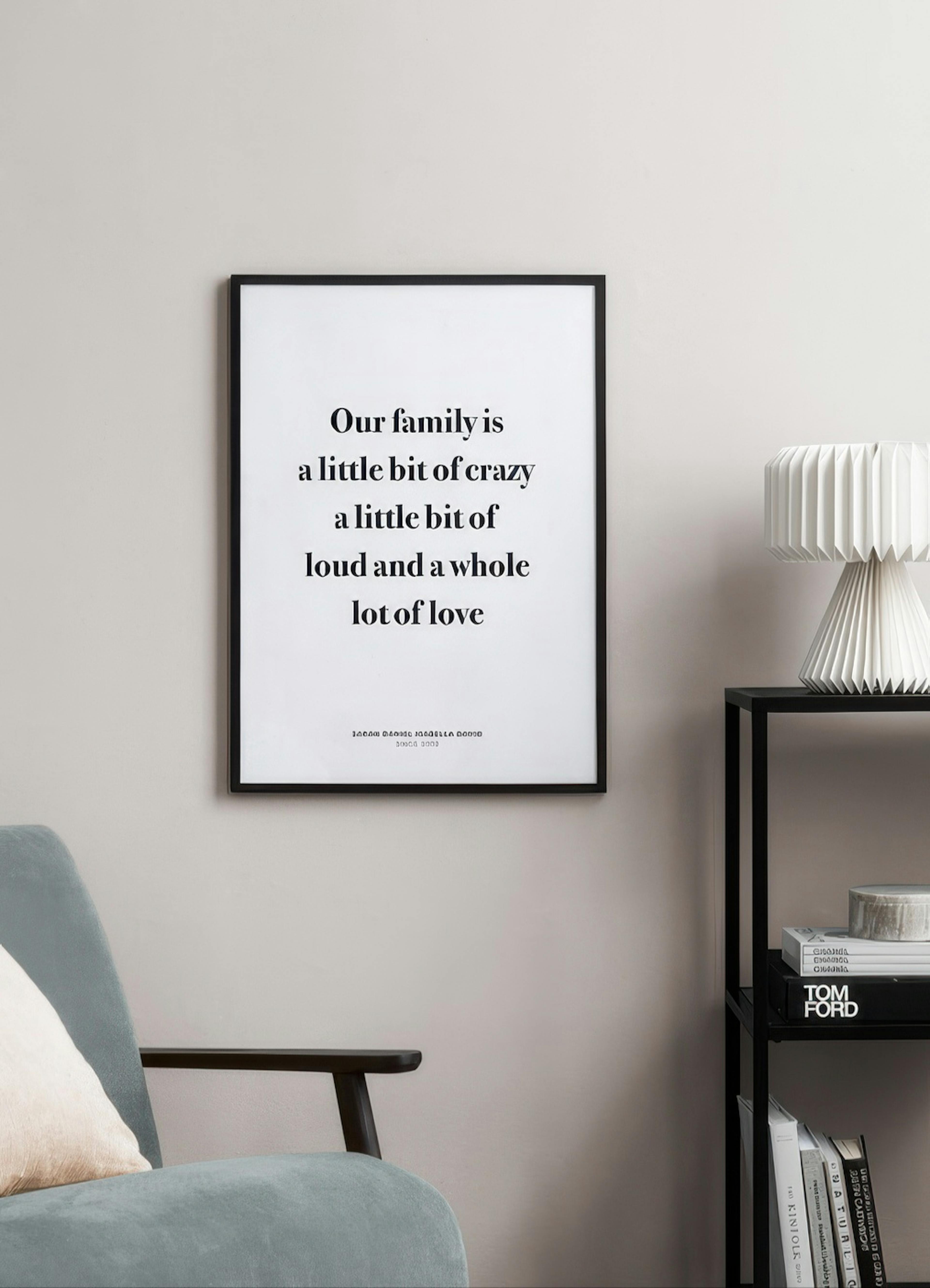 Crazy Family Personalisiert Poster thumbnail