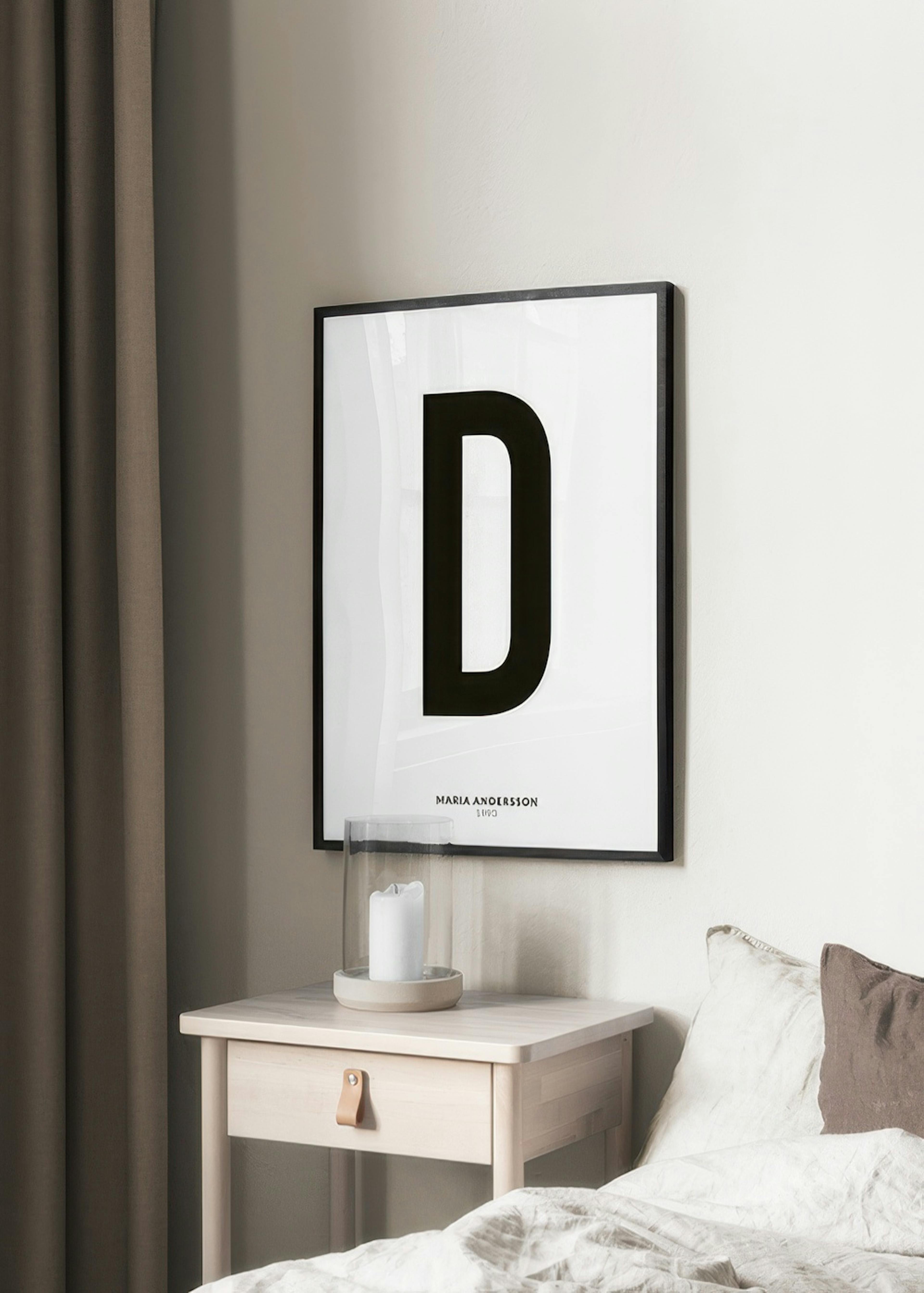 Mein Buchstabe D Personalisiert Poster thumbnail