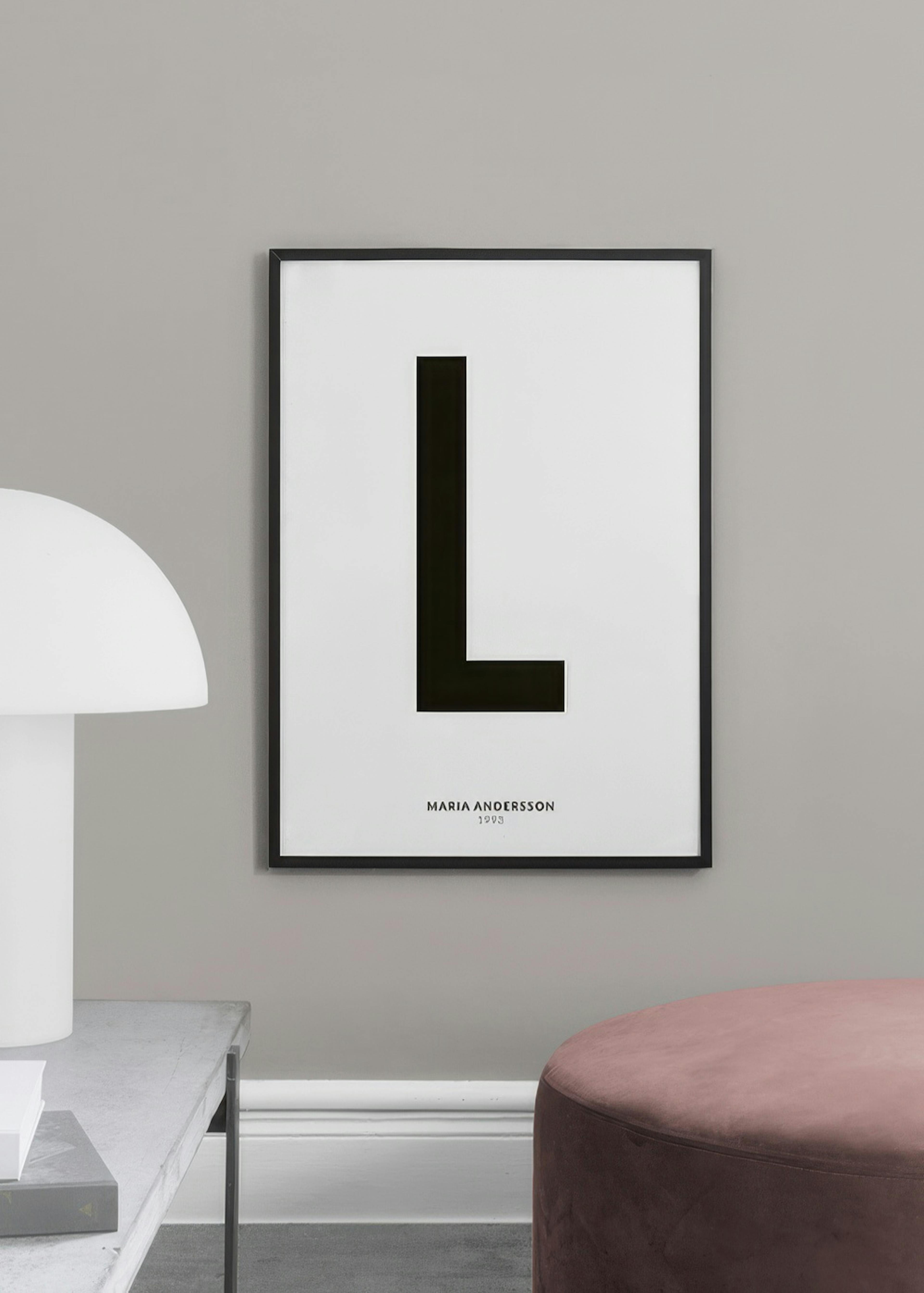 Ma Lettre L Poster Personnalisé thumbnail