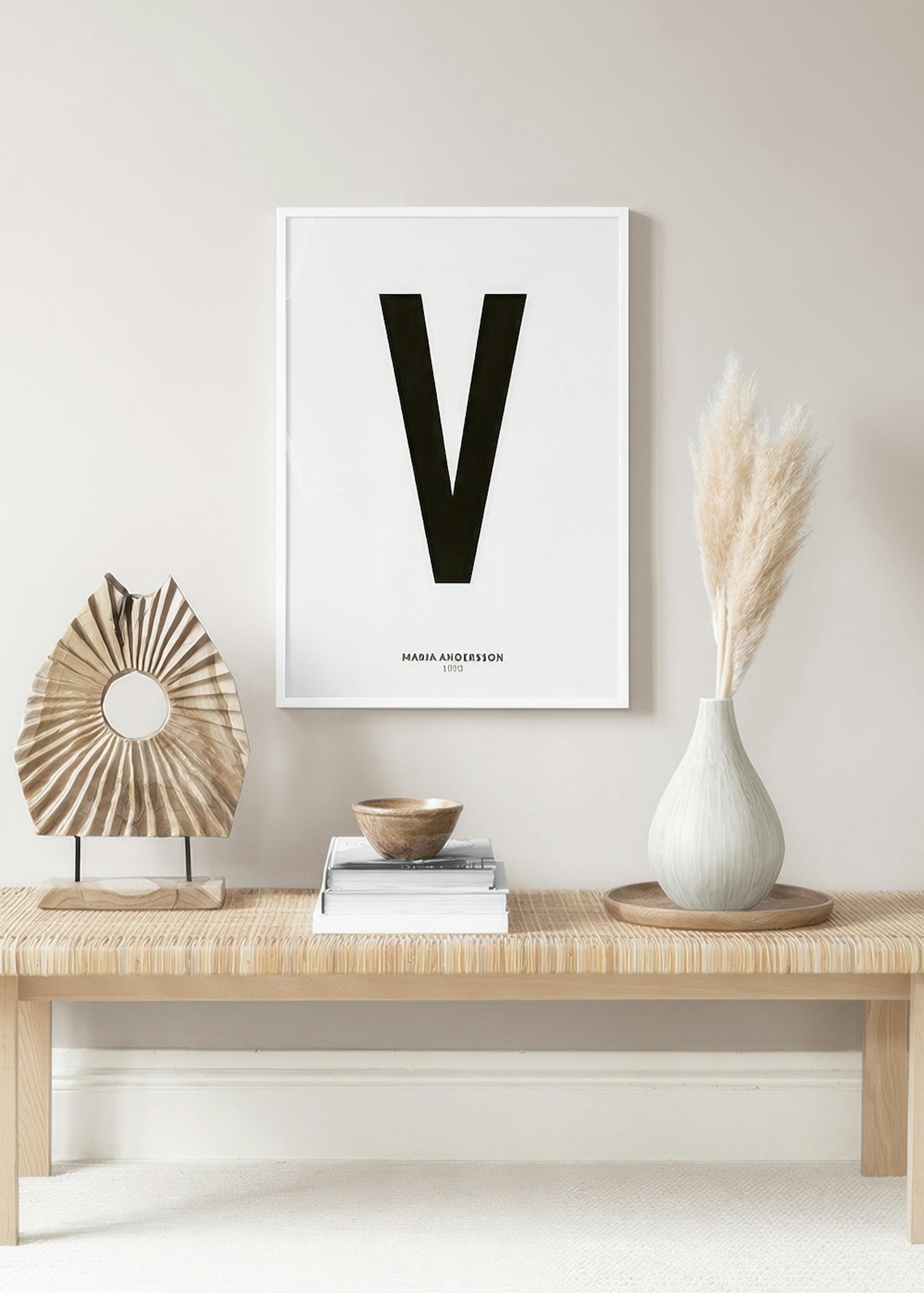 Min Bokstav V Personlig Poster thumbnail