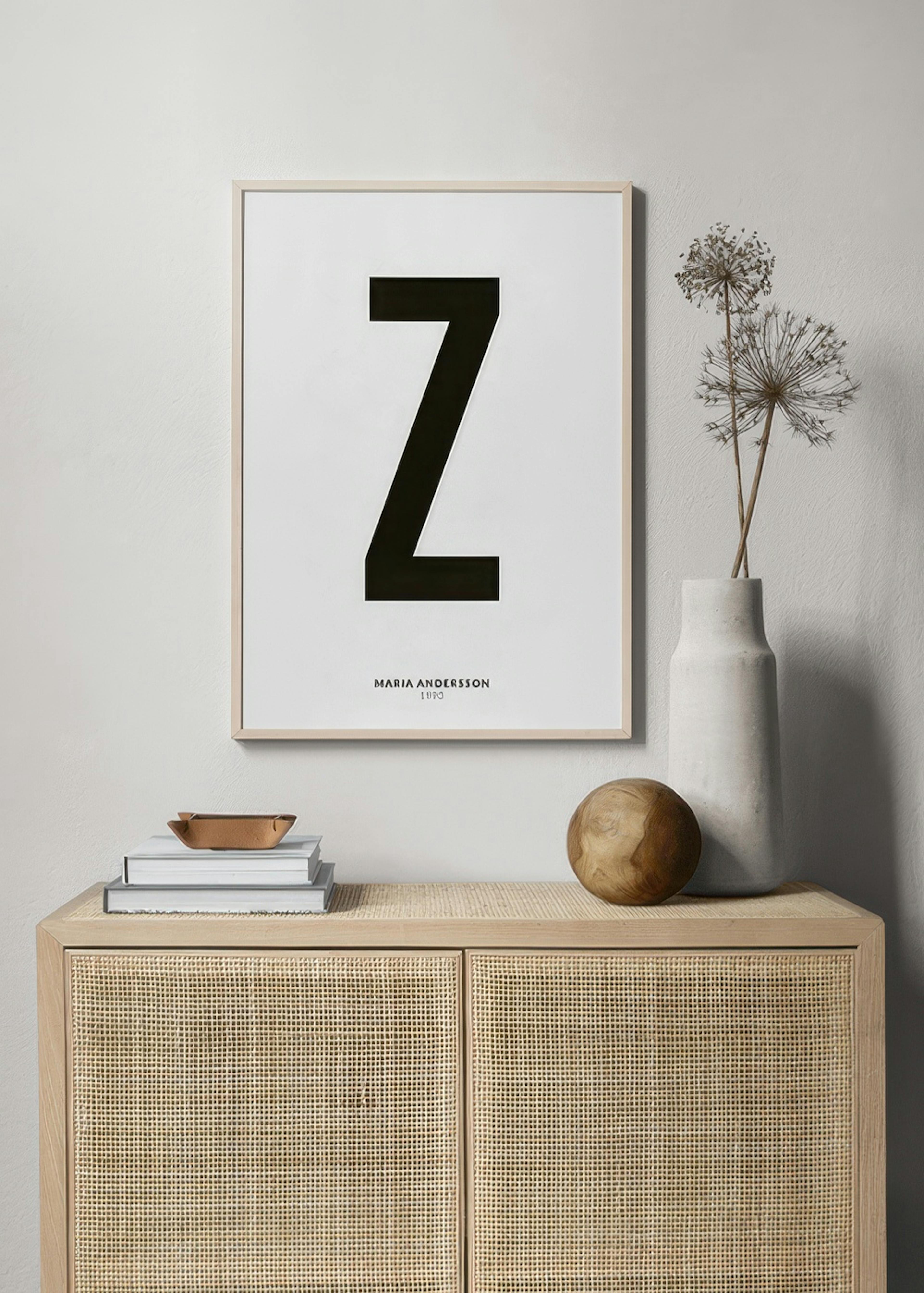 Ma Lettre Z Poster Personnalisé thumbnail