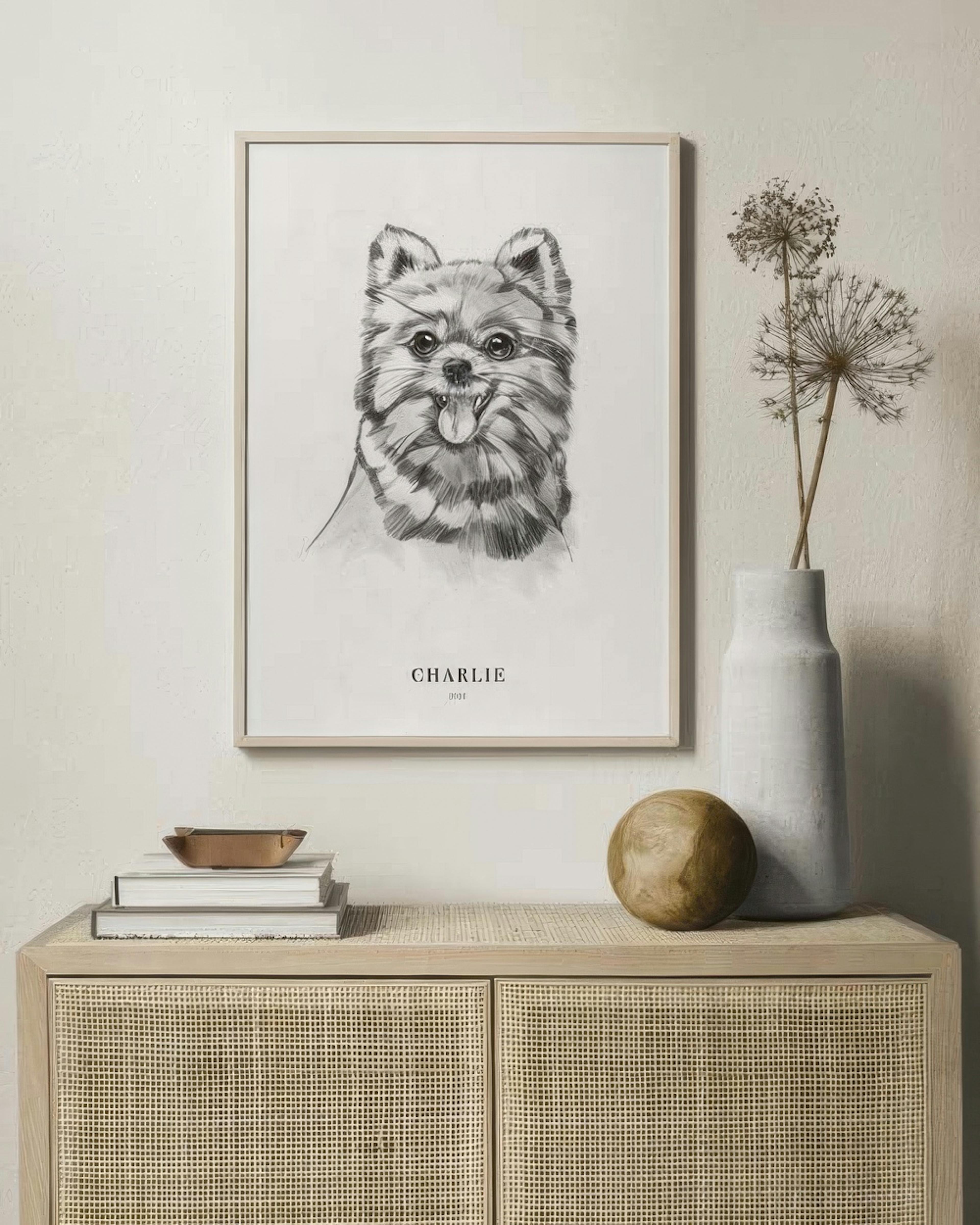 Pomeranian Hund Personalisiert Poster thumbnail