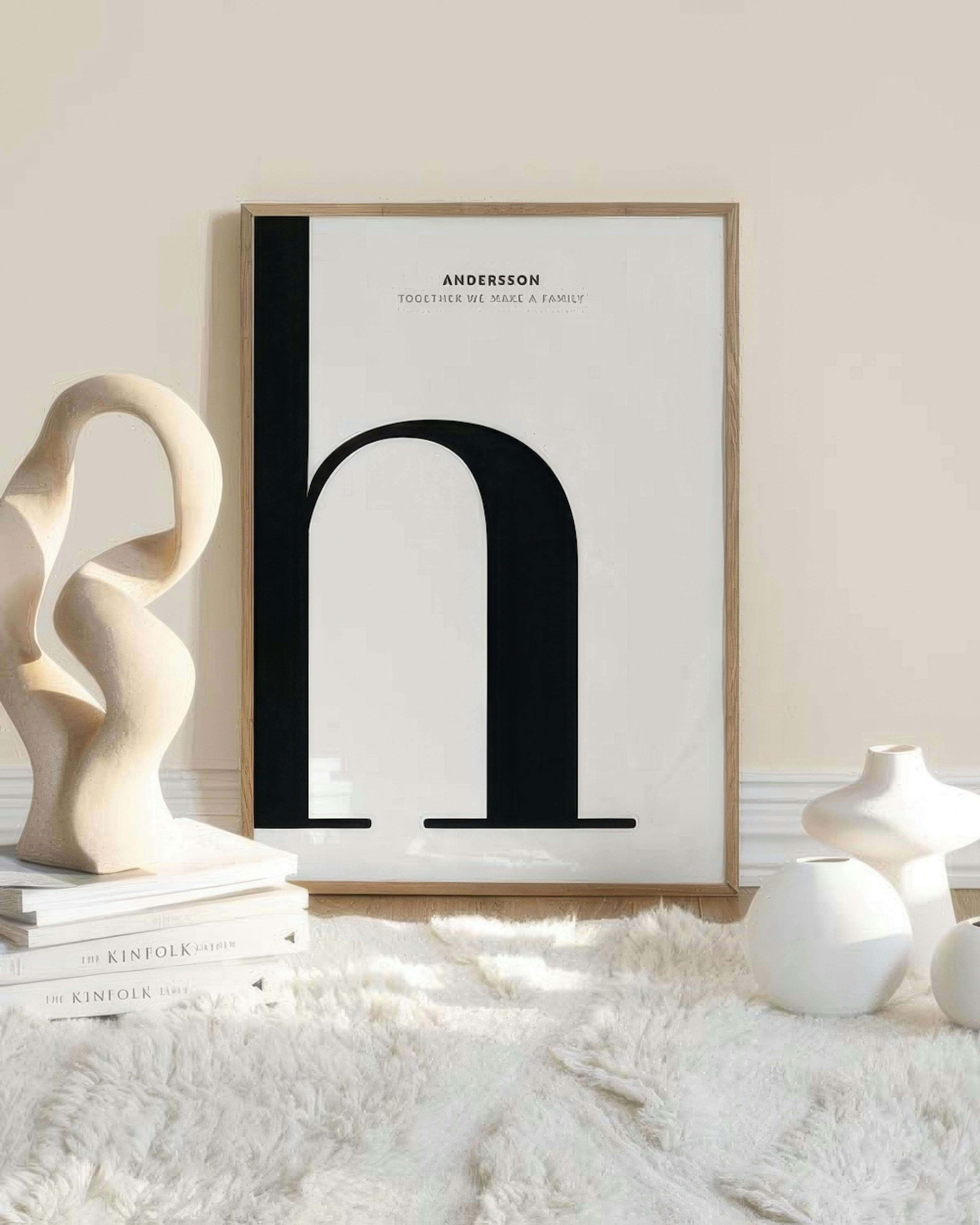 Lettera H poster personalizzato thumbnail