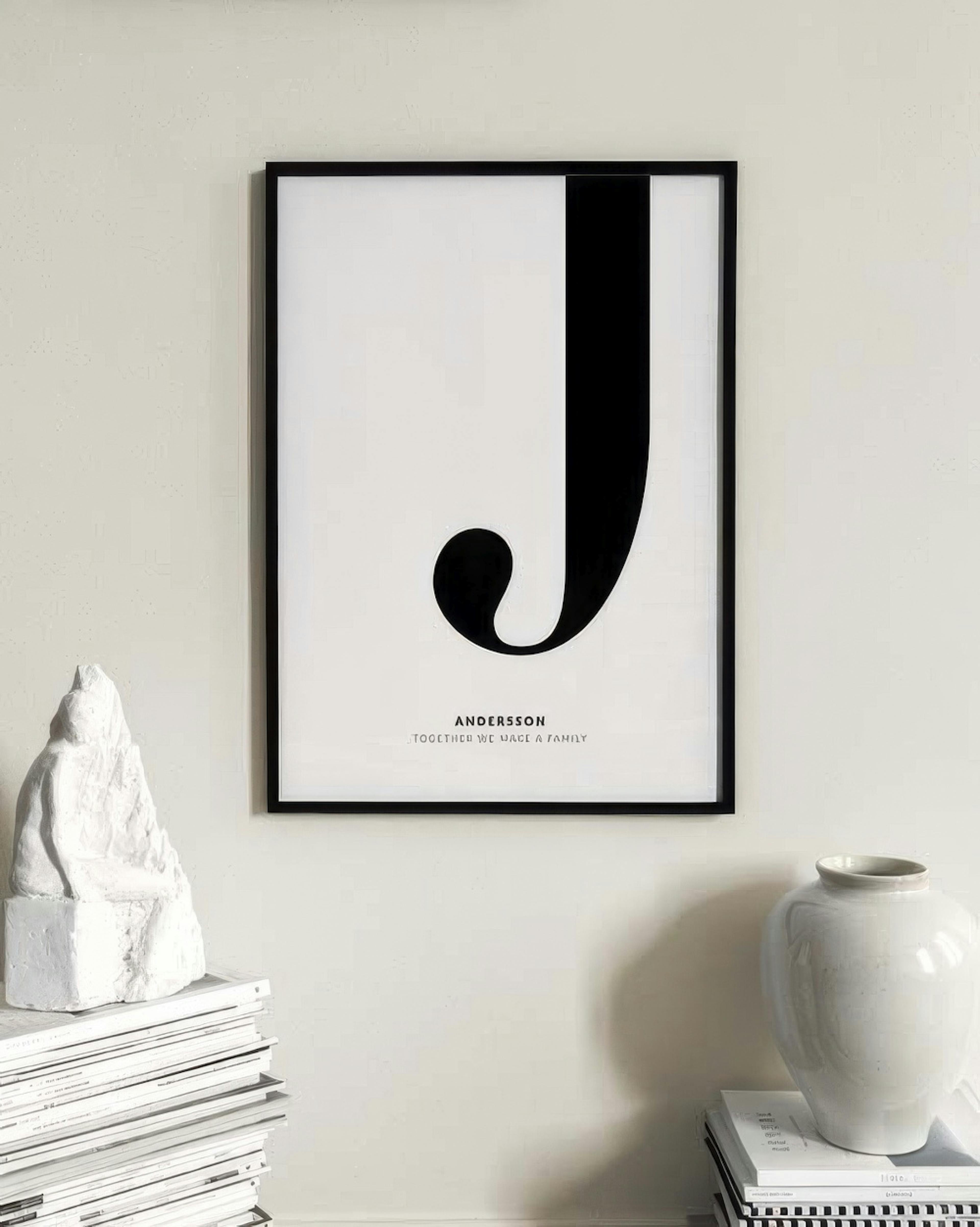 Lettre J Poster Personnalisé thumbnail