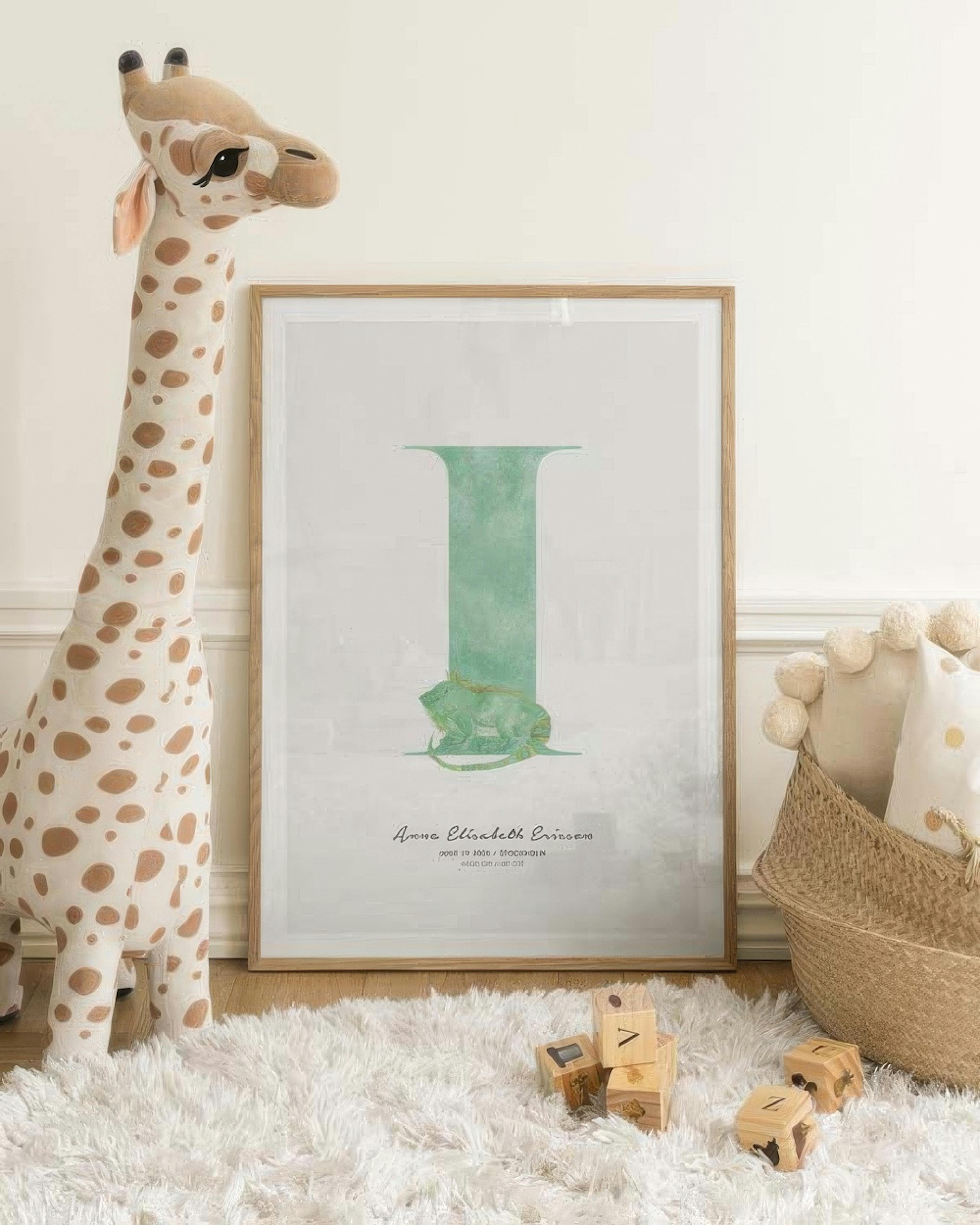 Lettre Enfant I Poster Personnalisé thumbnail
