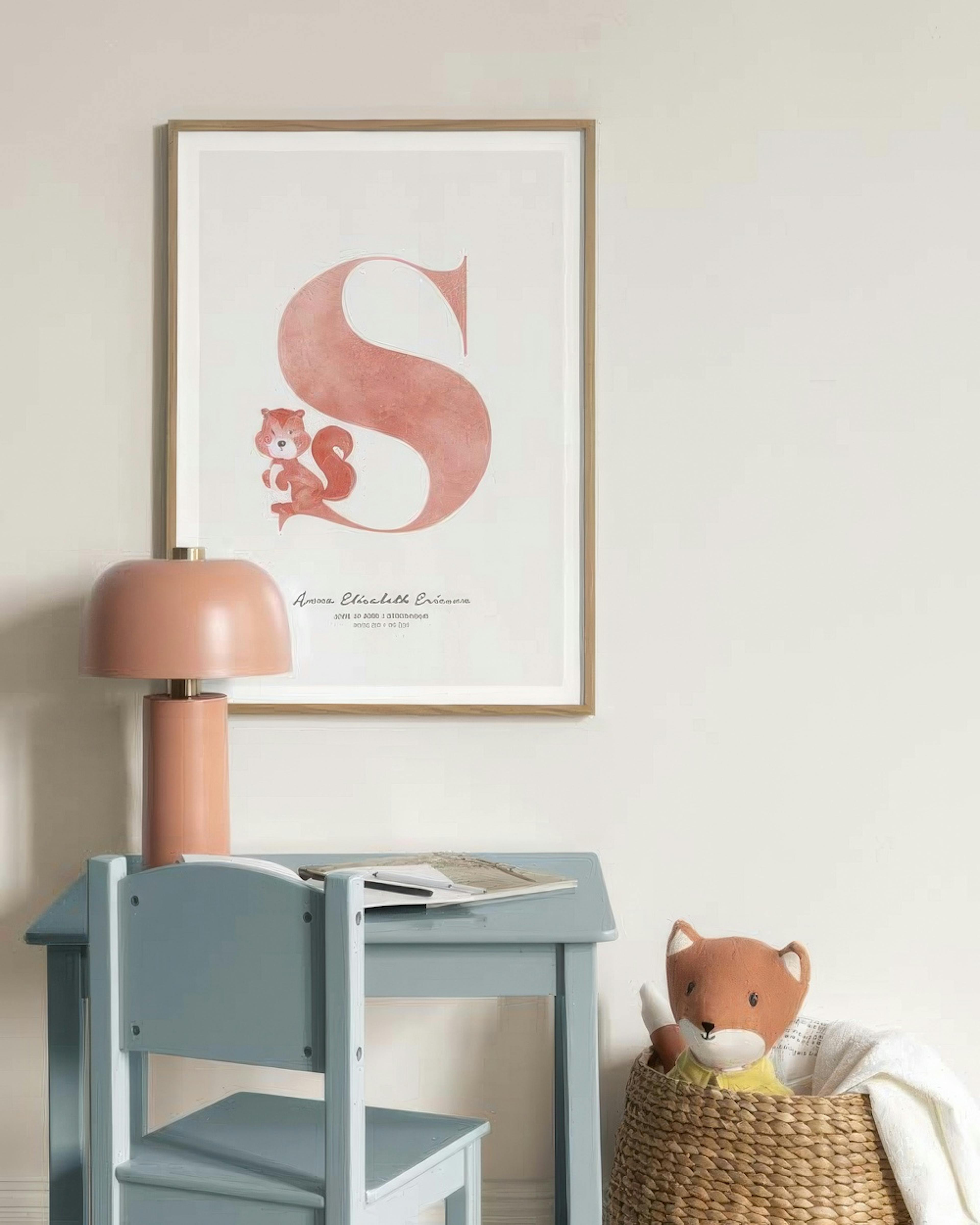 Barn Bokstav S Personlig Poster thumbnail