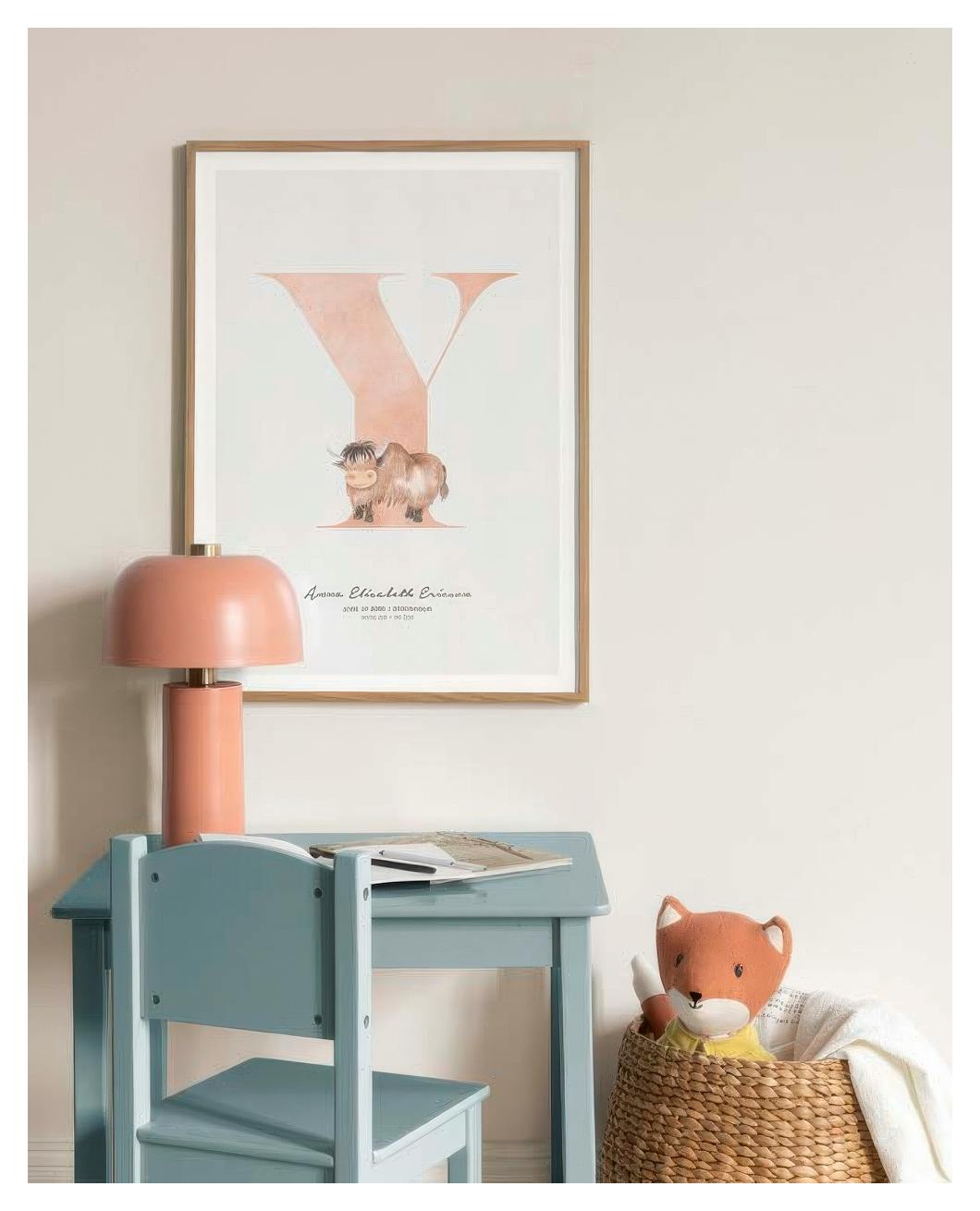 Kids Letter Y Personal Poster (50x70 cm) - Poster Store