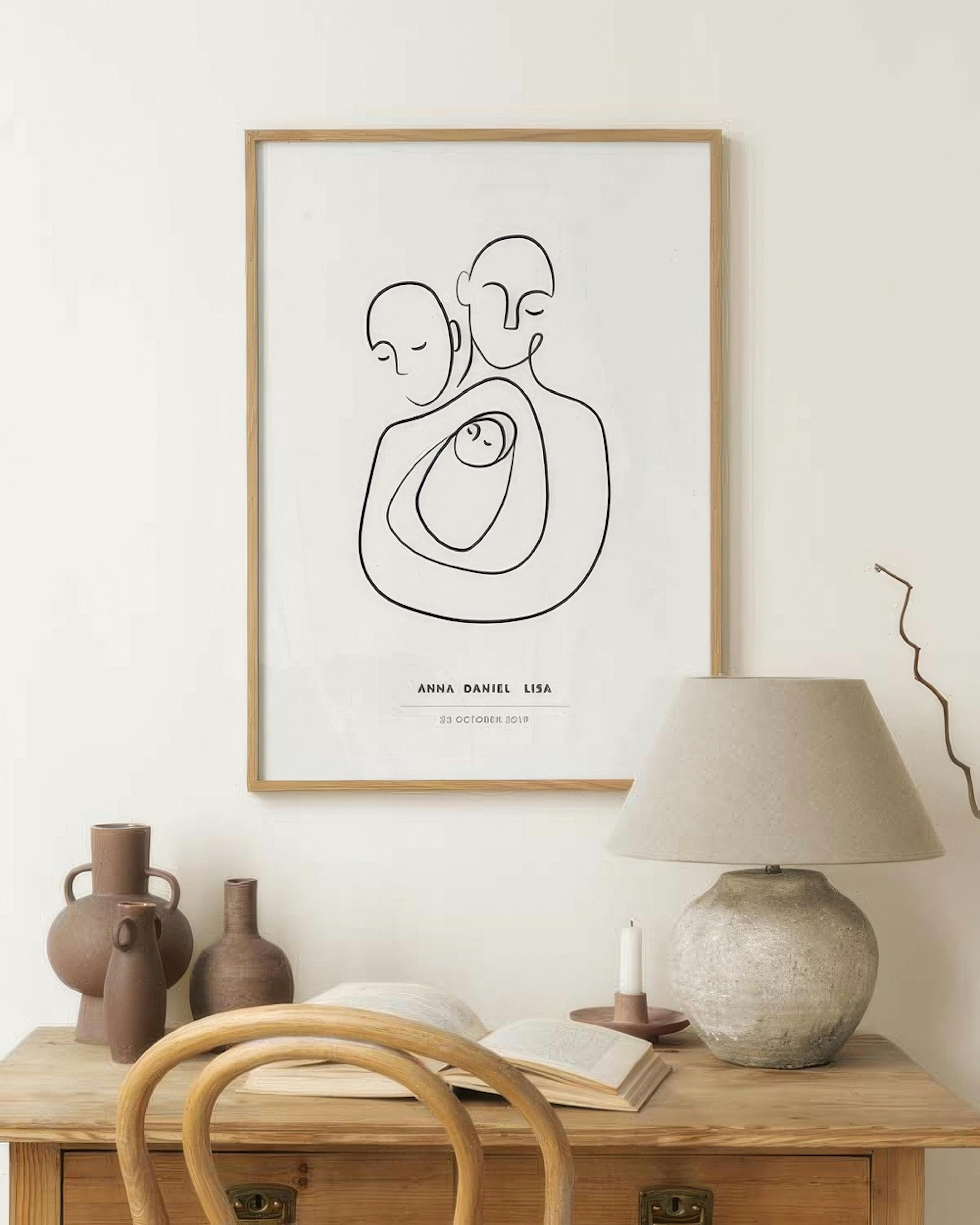 Notre Famille Poster Personnalisé thumbnail