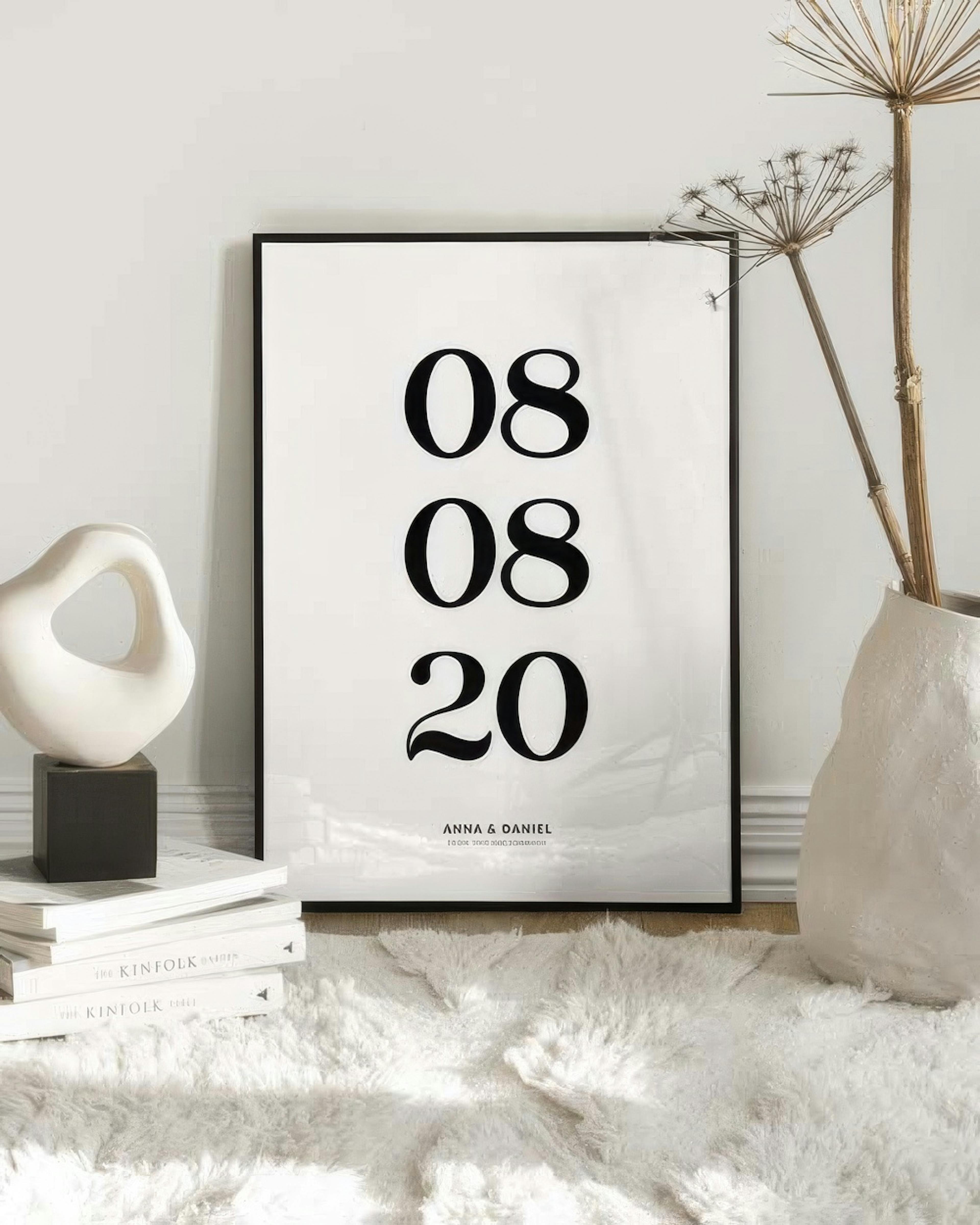 À Partir de ce Jour Blanc Poster Personnalisé thumbnail