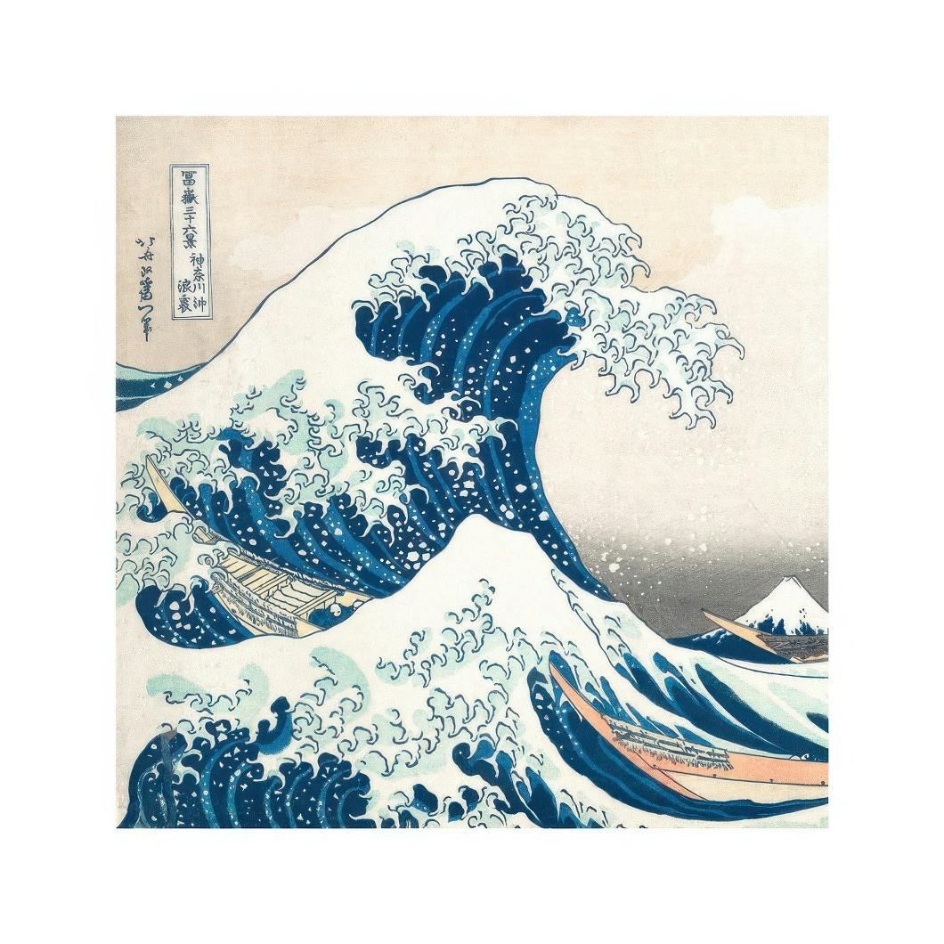Hokusai - The Great Wave Square Poster (50x50 cm) - Poster Store