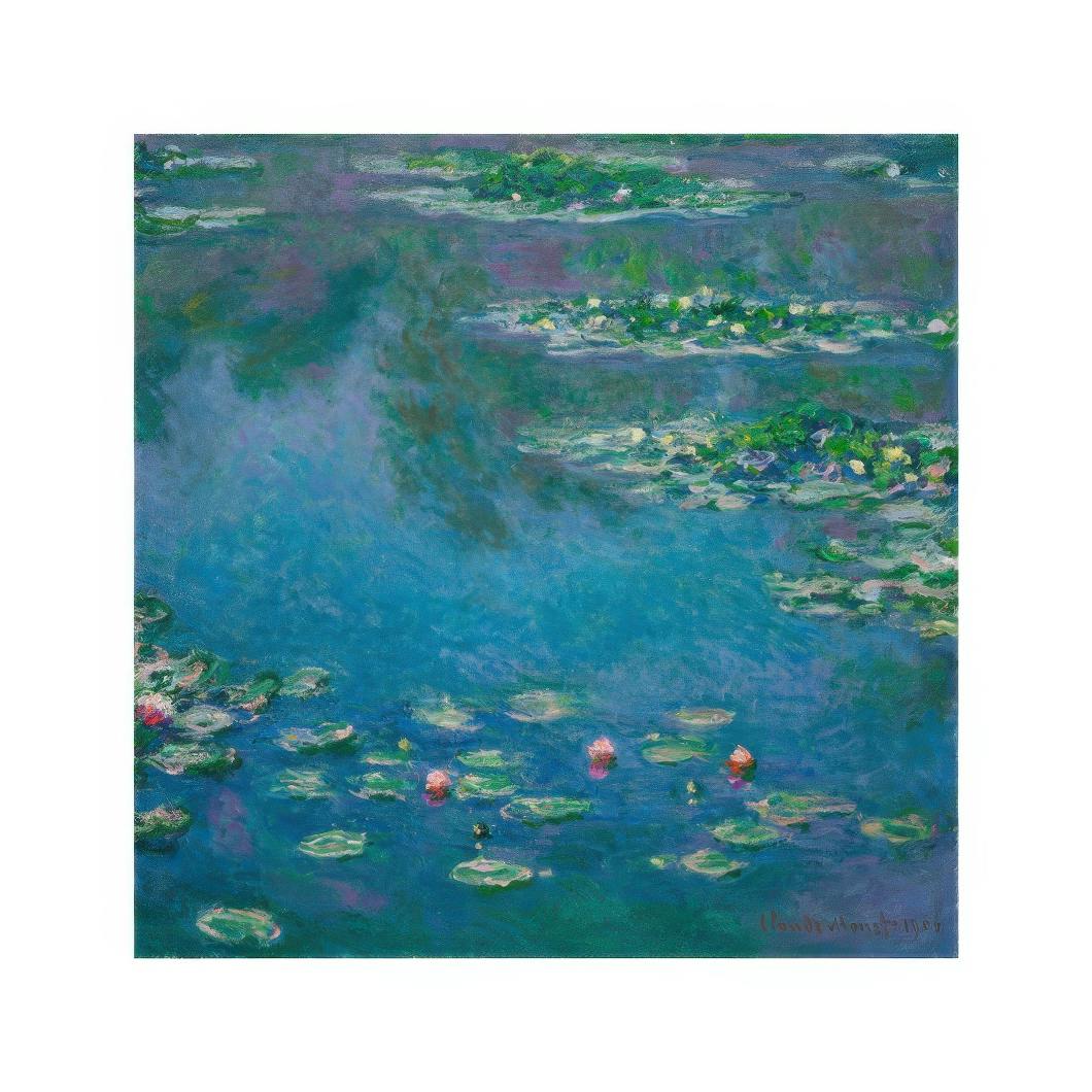 Monet - Water Lilies Square Poster (50x50 cm) - Poster Store