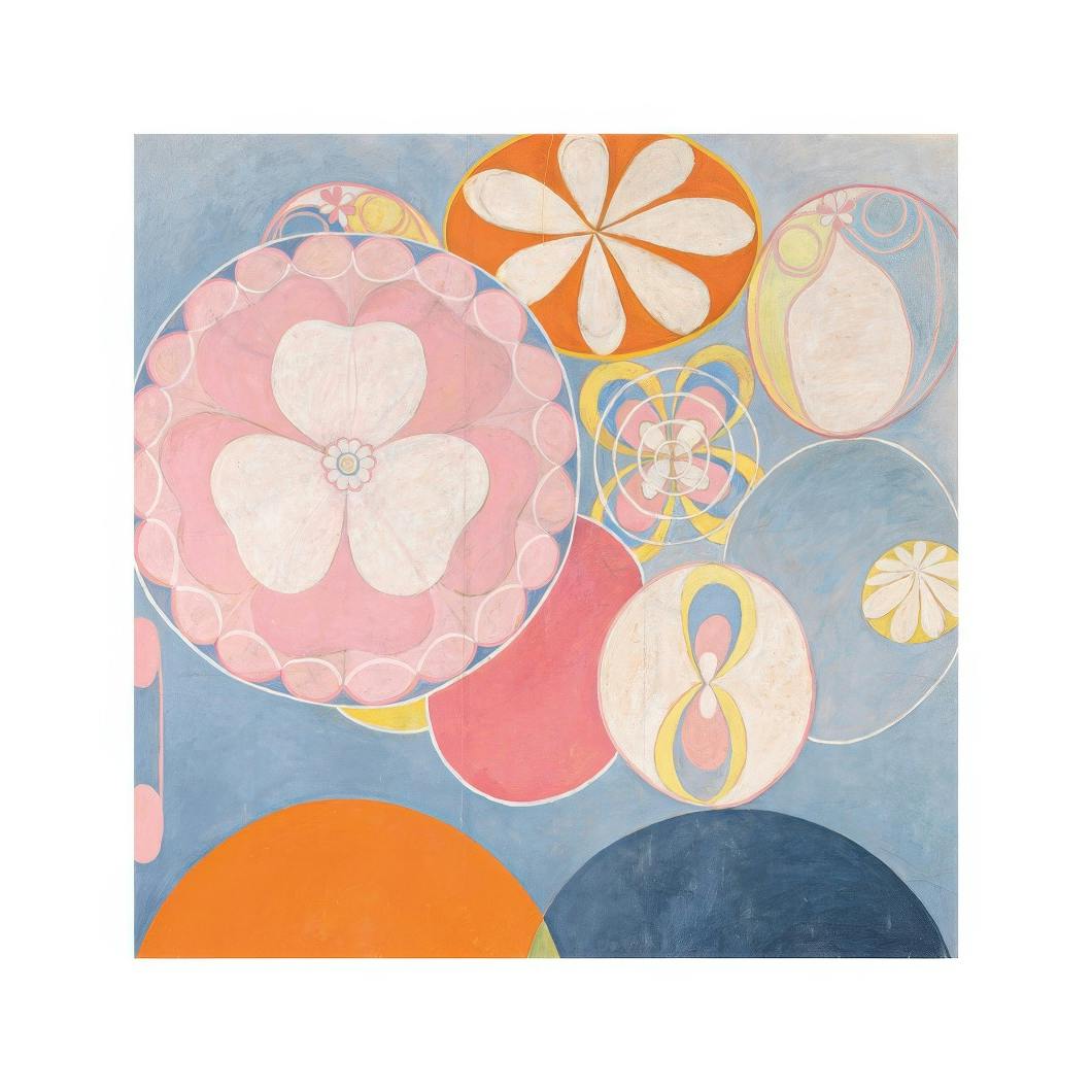 The Ten Largest, Childhood, No.2 by Hilma Af Klint Square Poster (50x50 cm) - Poster Store