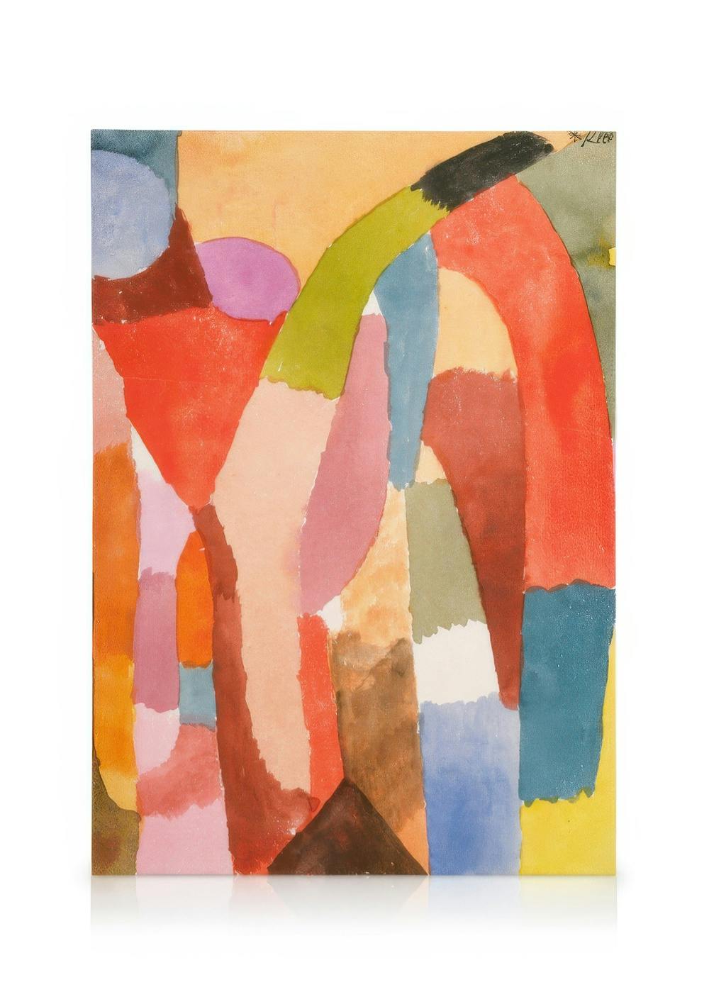 Paul Klee - Movement of Vaulted Chambers Lerretsbilde (30x40 cm - Svart Ramme) - Poster Store