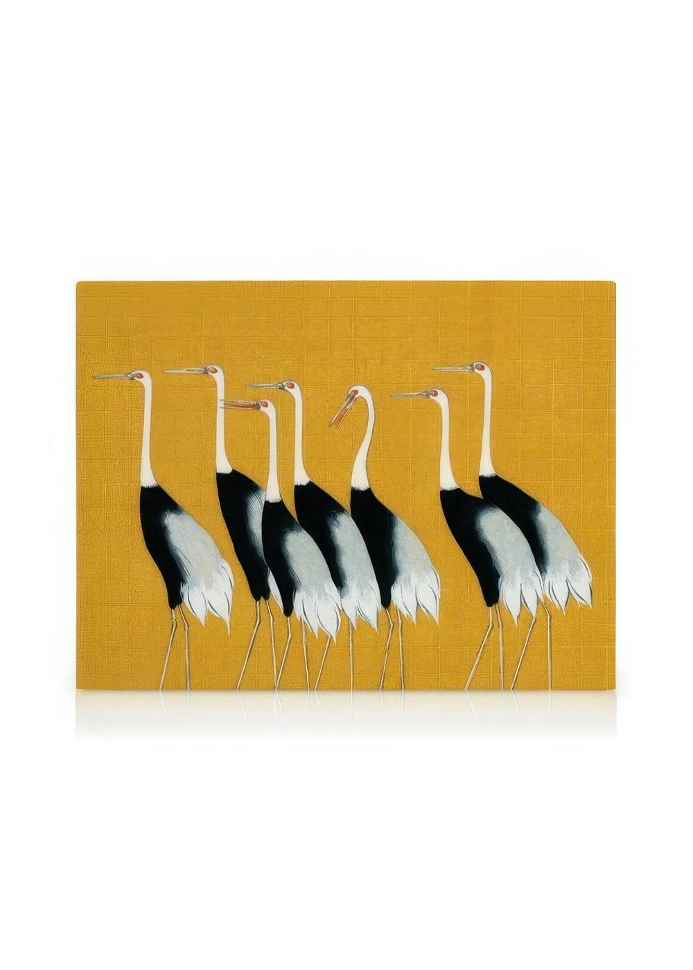 Canvas Prints - Ogata Korin - Japanese Red Crown Cranes Canvas Print (30x40 cm) - Poster Store