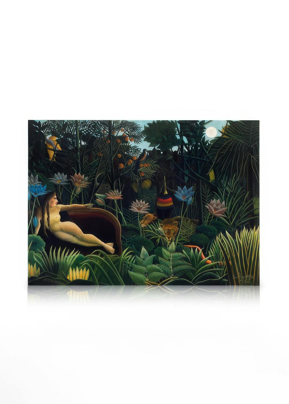 Rousseau - The Dream Lerretsbilde (50x70 cm - Svart Ramme) - Poster Store