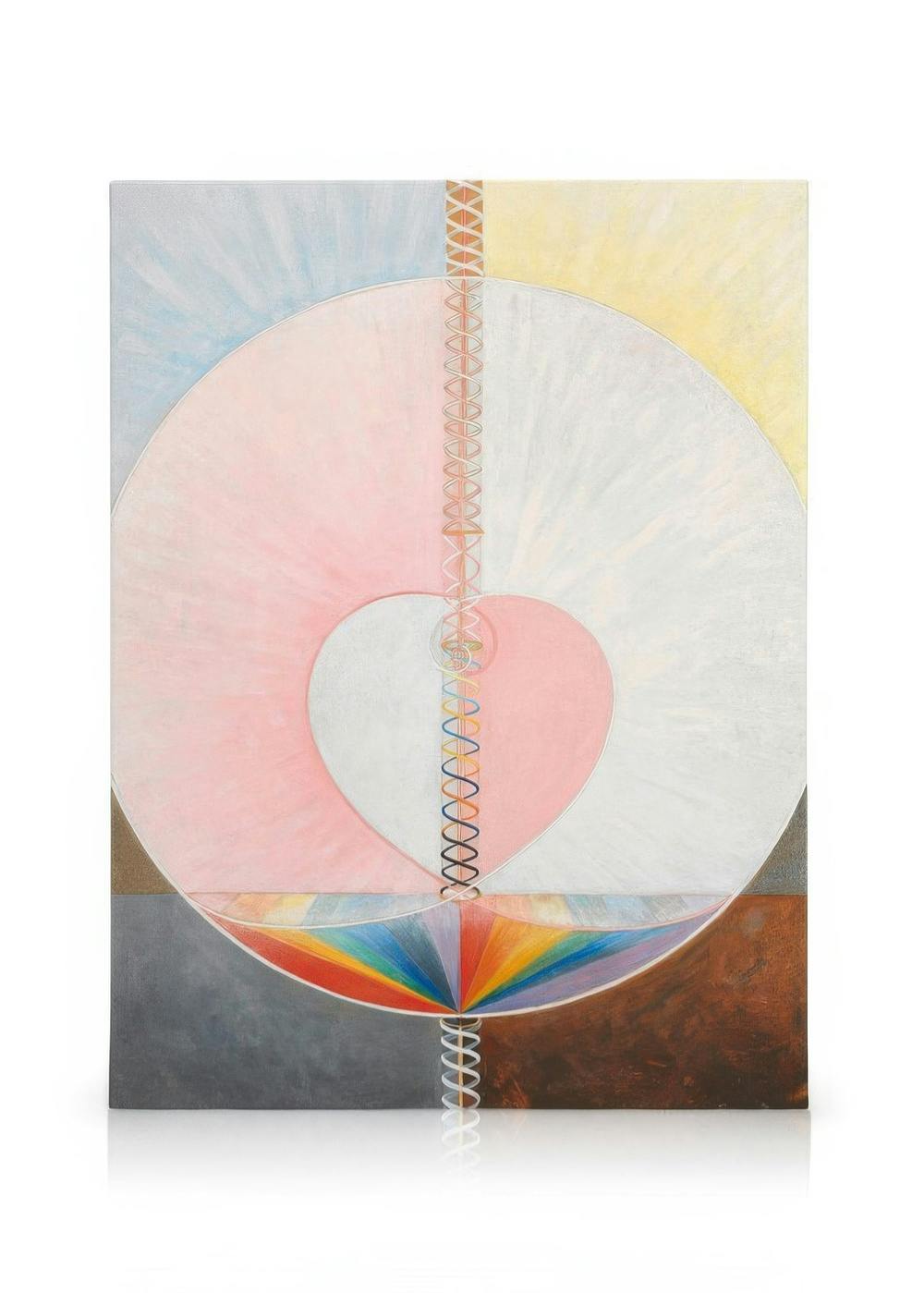Canvas Prints - Canvas Print - The Dove, No.1 by Hilma Af Klint (50x70 cm - Black Frame) - Poster Store