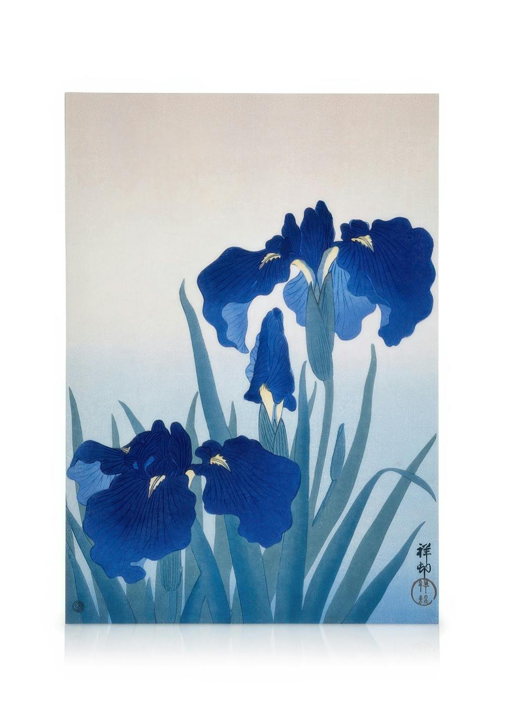 Ohara Koson - Iris Flowers Canvas Print (50x70 cm) - Poster Store