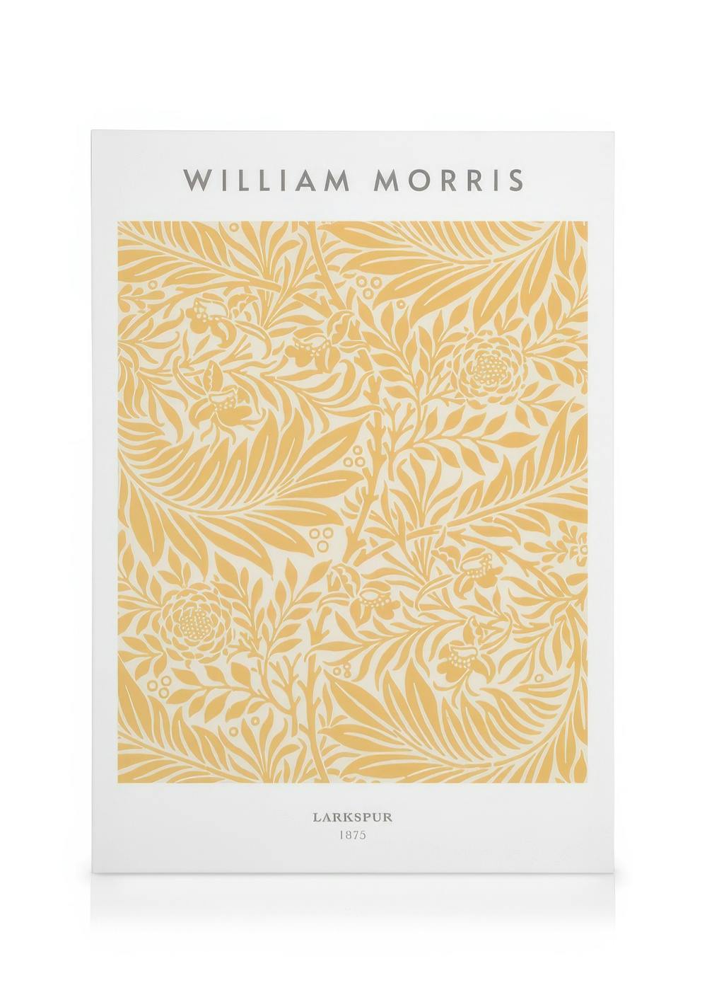 William Morris - Larkspur No3 Toile (30x40 cm - Cadre de chêne) - Poster Store