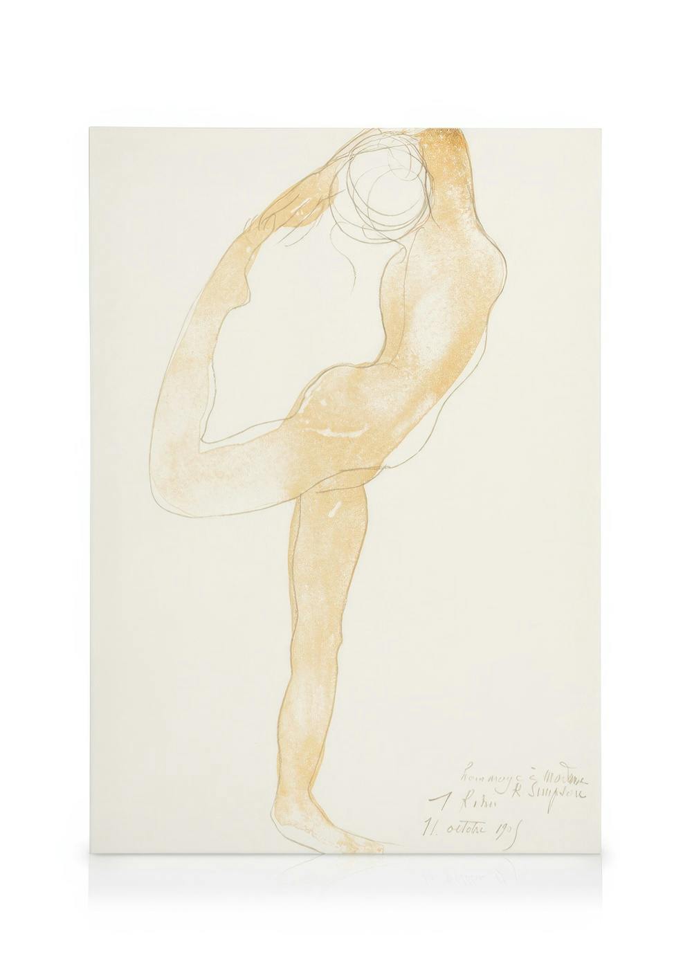 Auguste Rodin - Dancing Figure Canvas Print (50x70 cm) - Poster Store