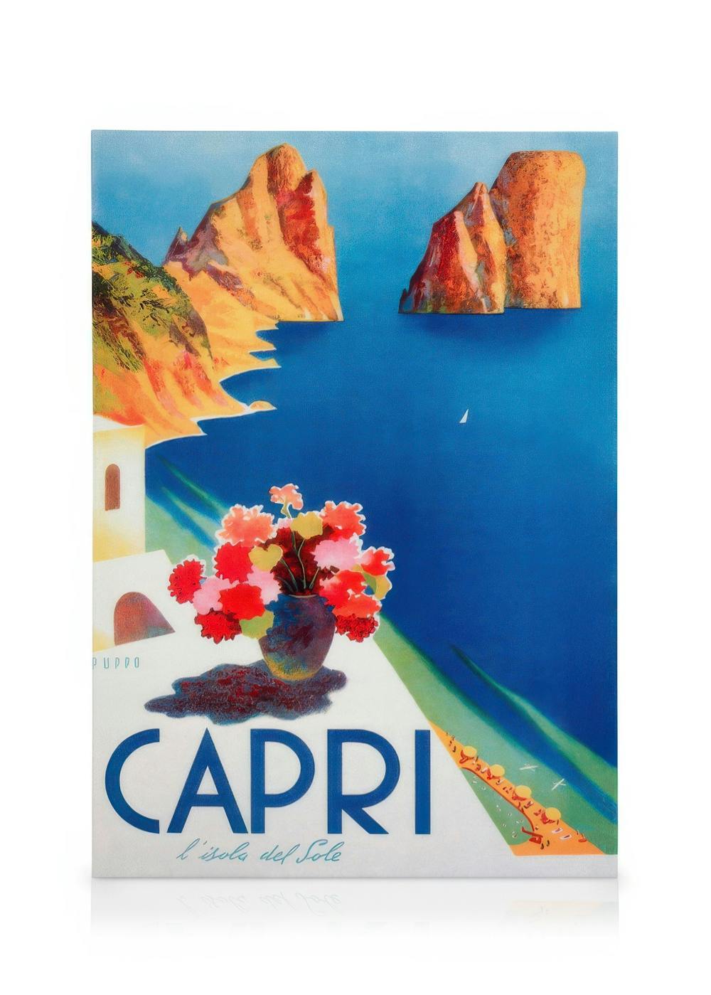 Capri Travel Canvas Print (30x40 cm) - Poster Store
