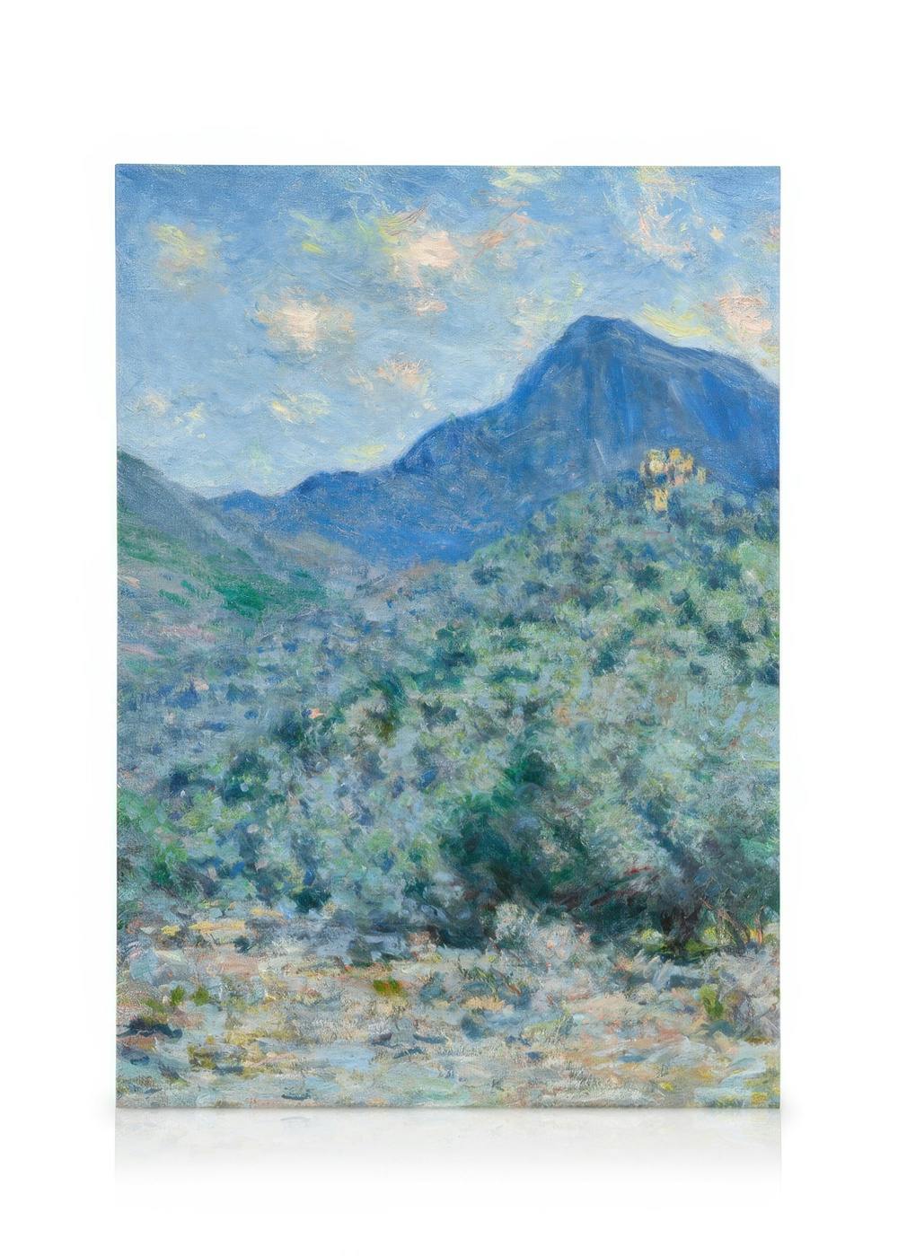 Canvas Prints - Monet - Valle Buona, Near Bordighera Canvas Print (30x40 cm - Black Frame) - Poster Store