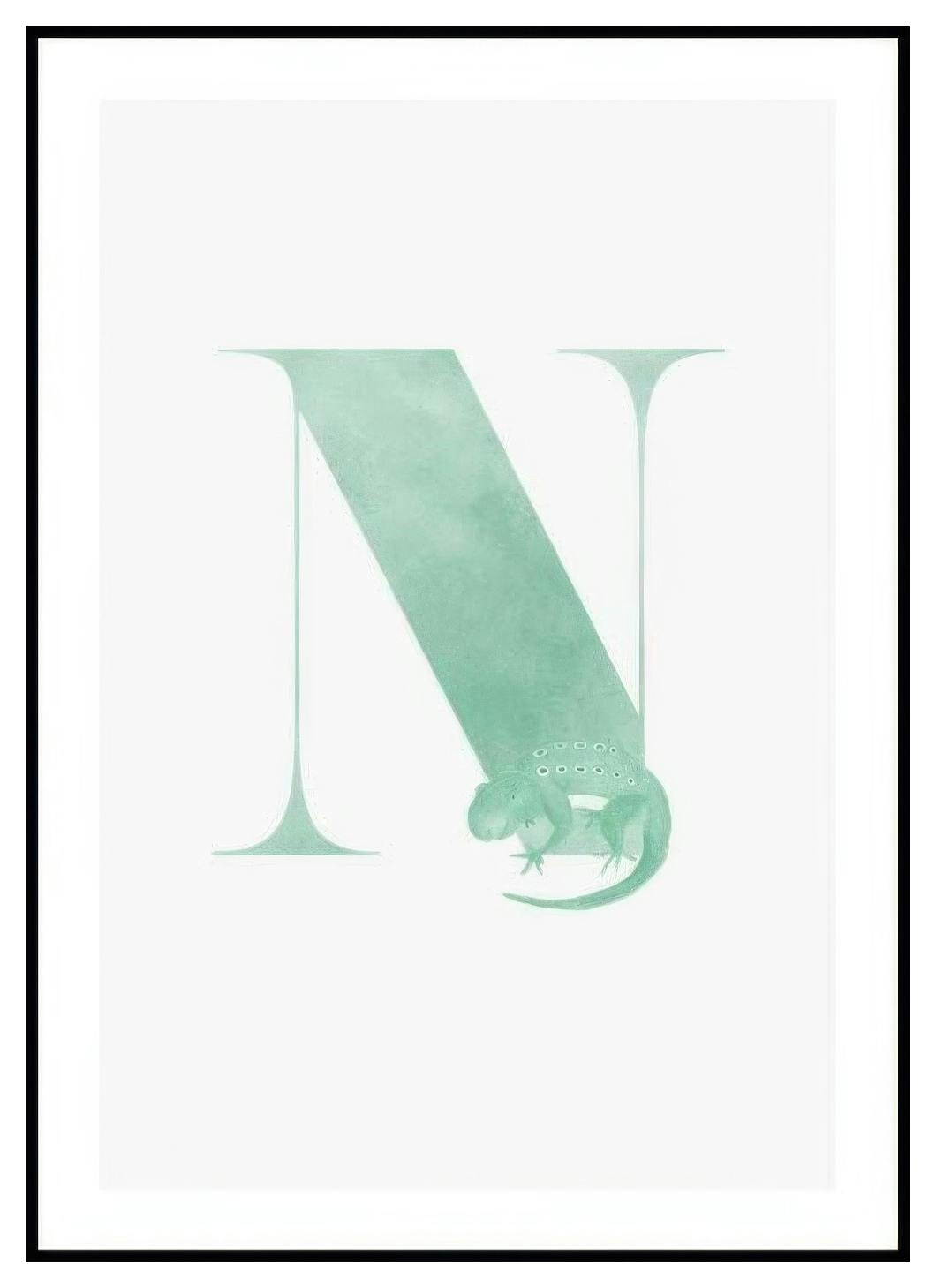 Alfabeto N Poster (21x30 cm) - Poster Store