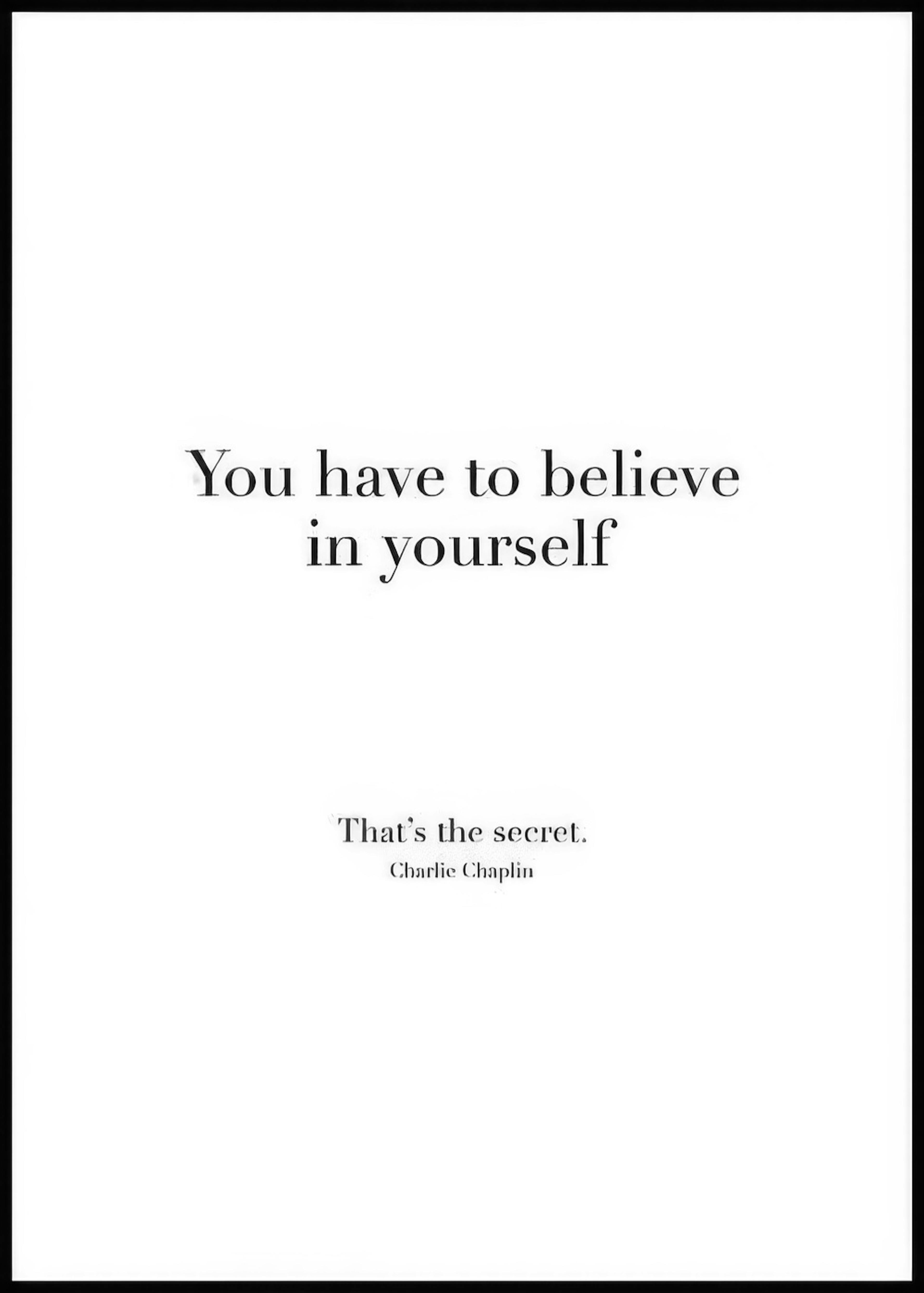 Believe In Yourself, ポスター 0
