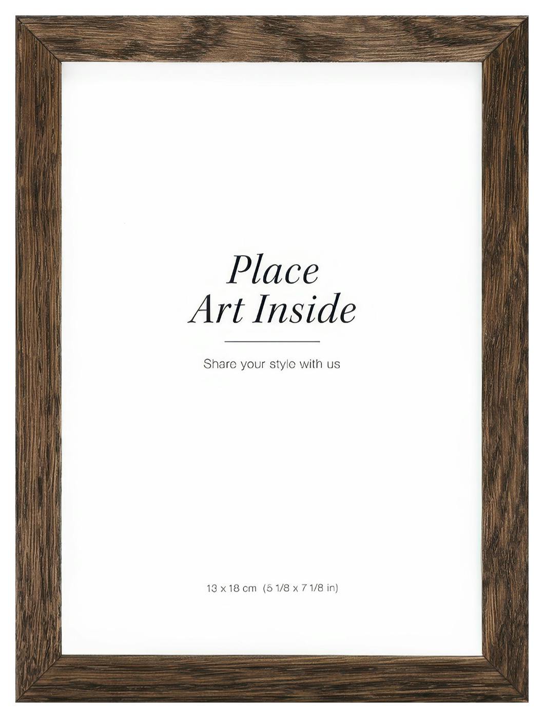 Eiken lijst donker 13x18 cm (13x18 cm) - Poster Store
