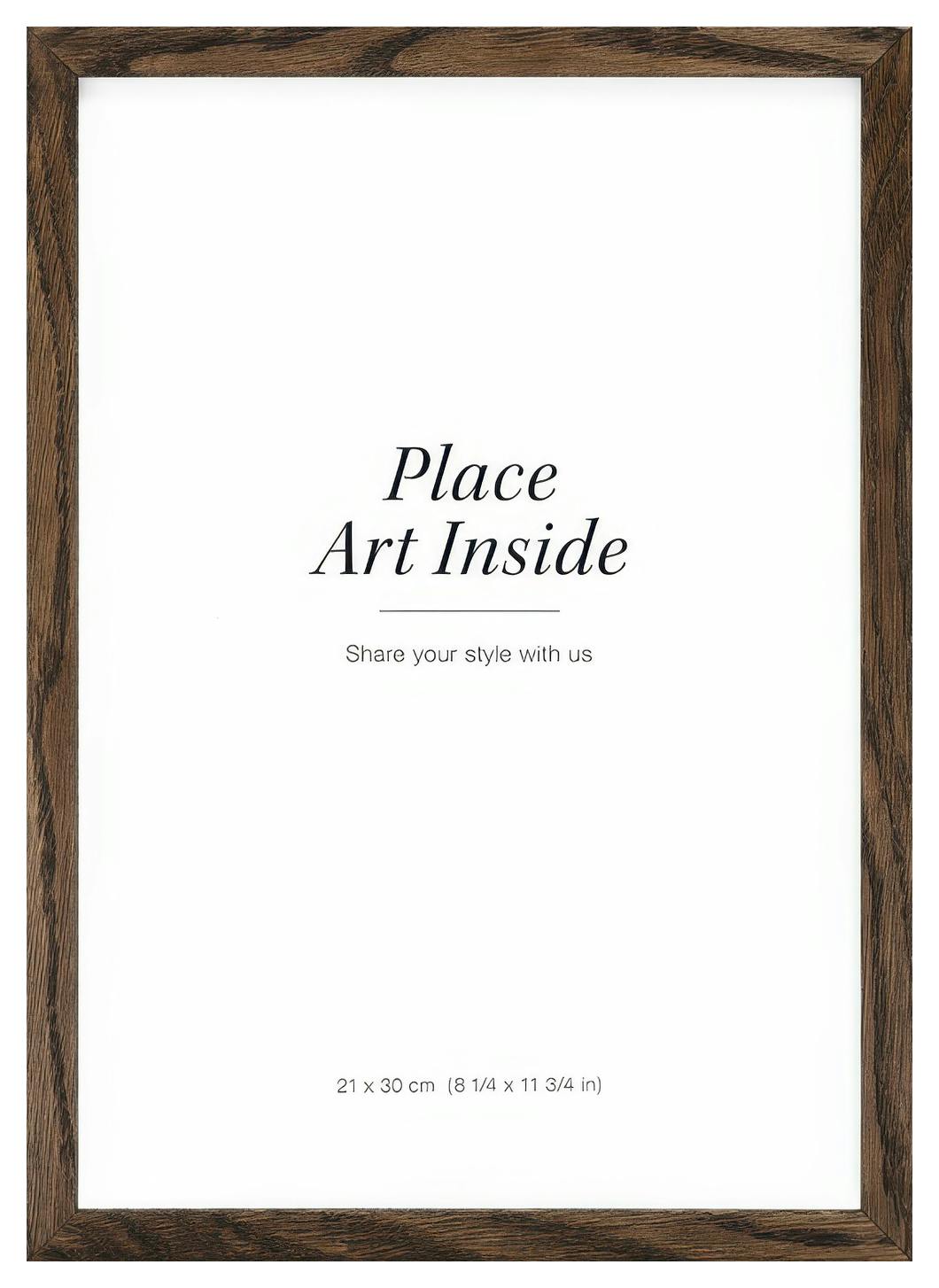 Cadre en Chêne Foncé 21x30 cm (21x30 cm) - Poster Store