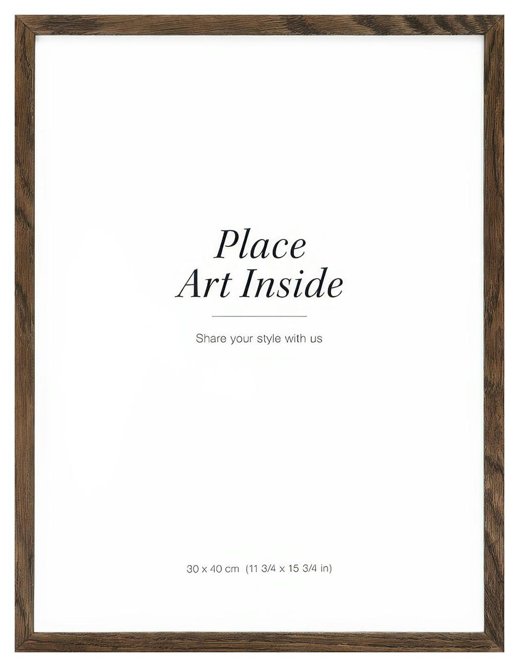 Dark wood frame 30x40 cm (30x40 cm) - Poster Store High Quality Picture Frames