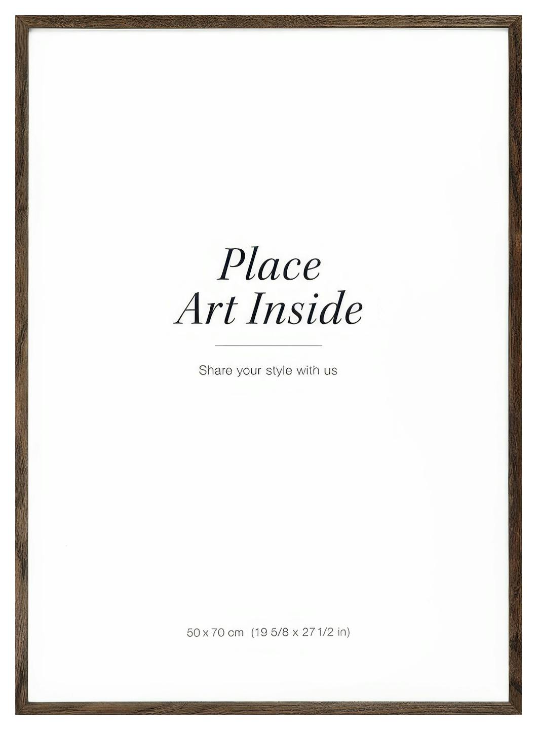 Donkere eiken lijst 50x70 cm (50x70 cm) - Poster Store