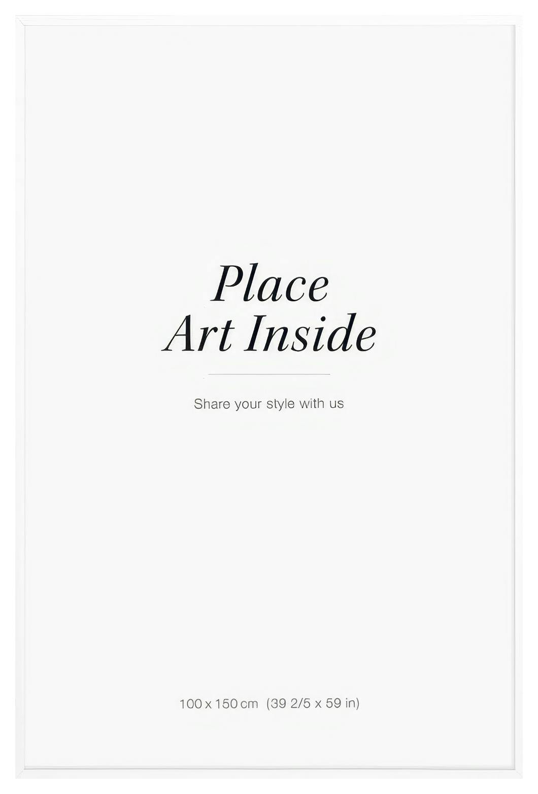 Cadre en Bois Blanc 100x150 cm (100x150 cm) - Poster Store