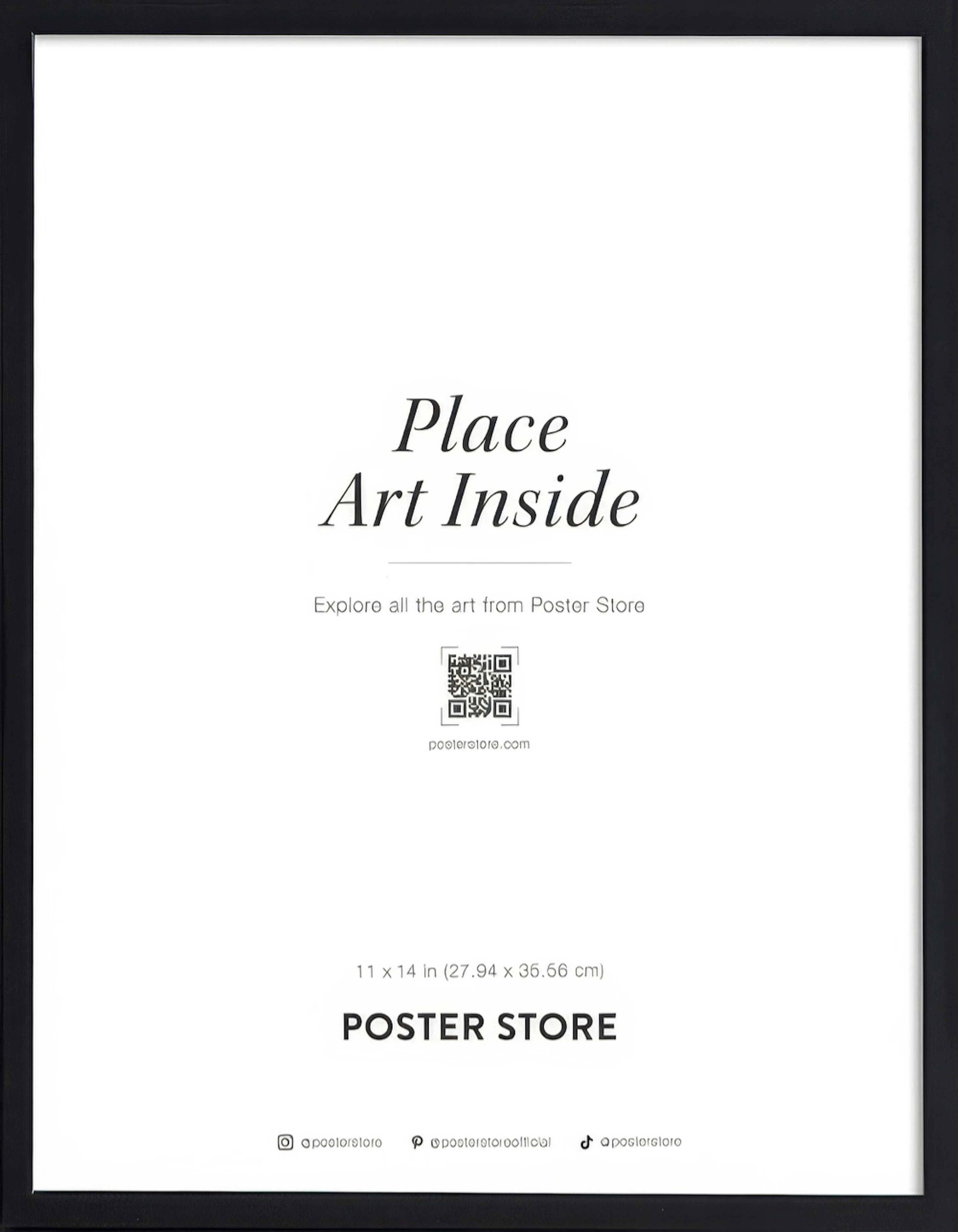 Black Wood Frame 11" x 14" in thumbnail