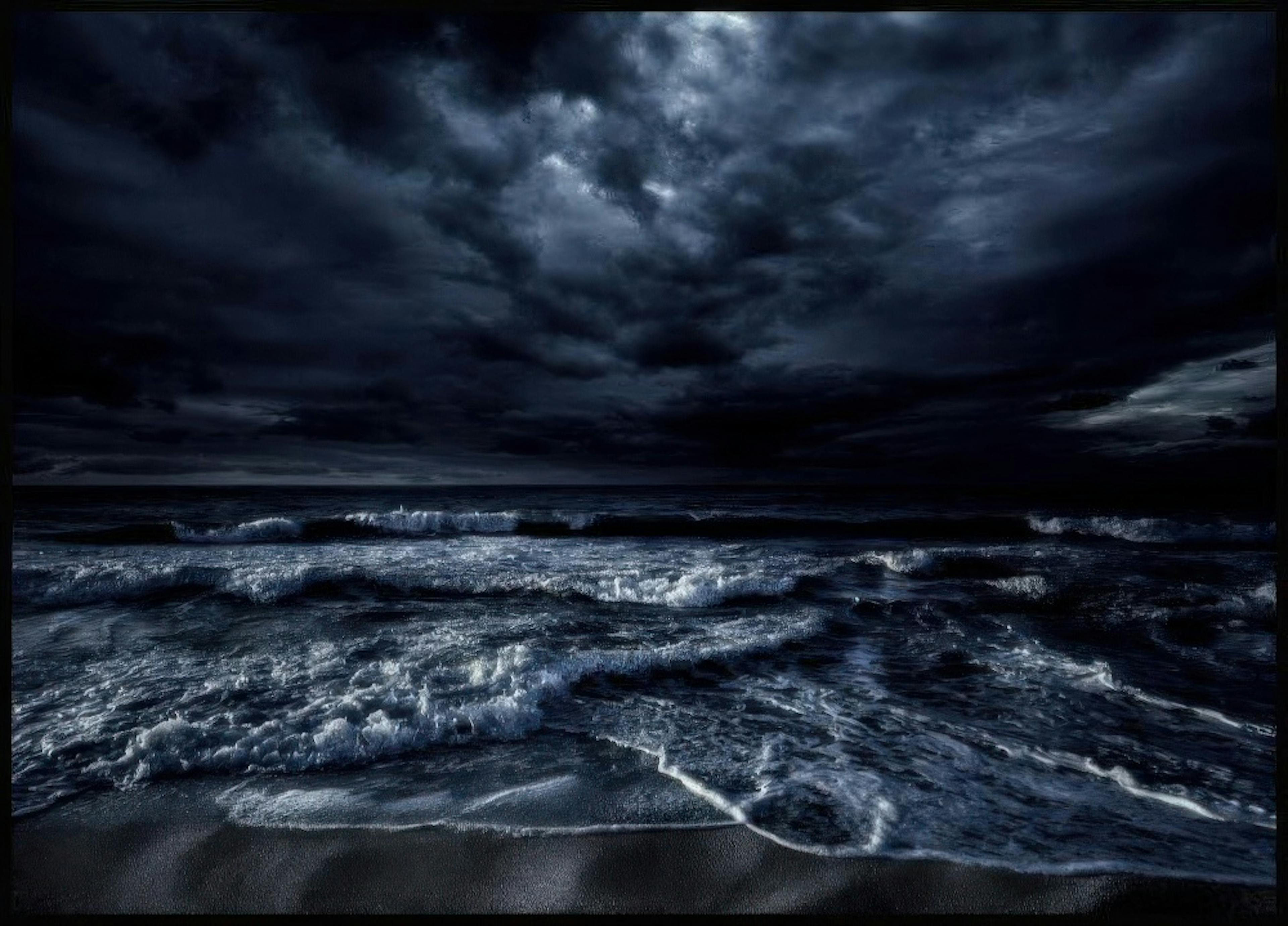 Stormy beach Poster thumbnail
