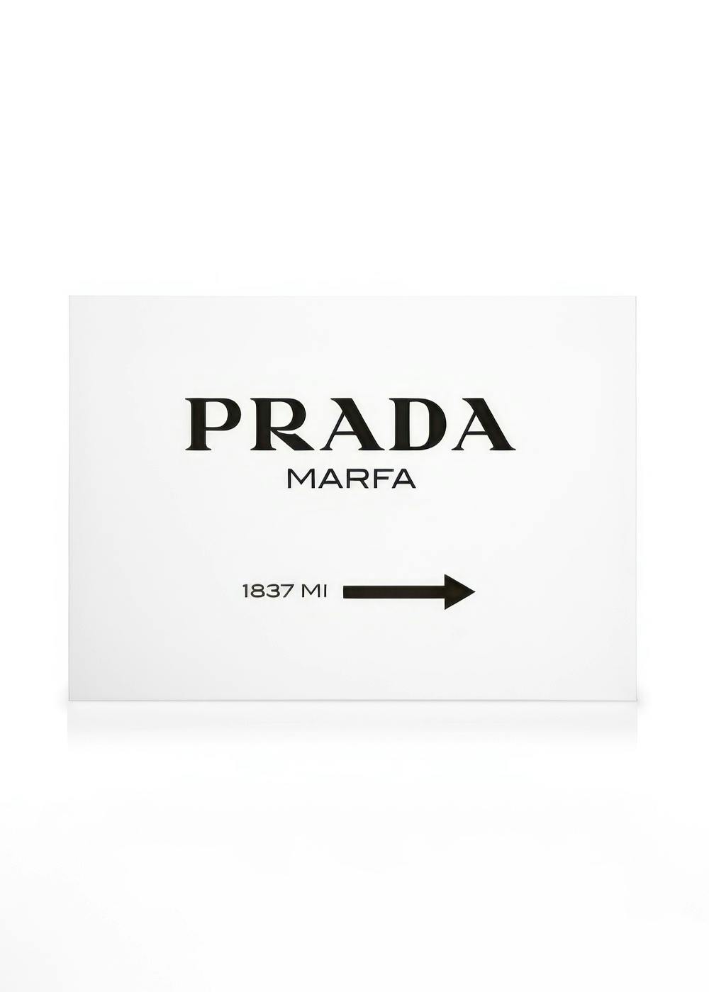 Prada Canvas (50x70 cm - Fotolijst Zwart) - Poster Store