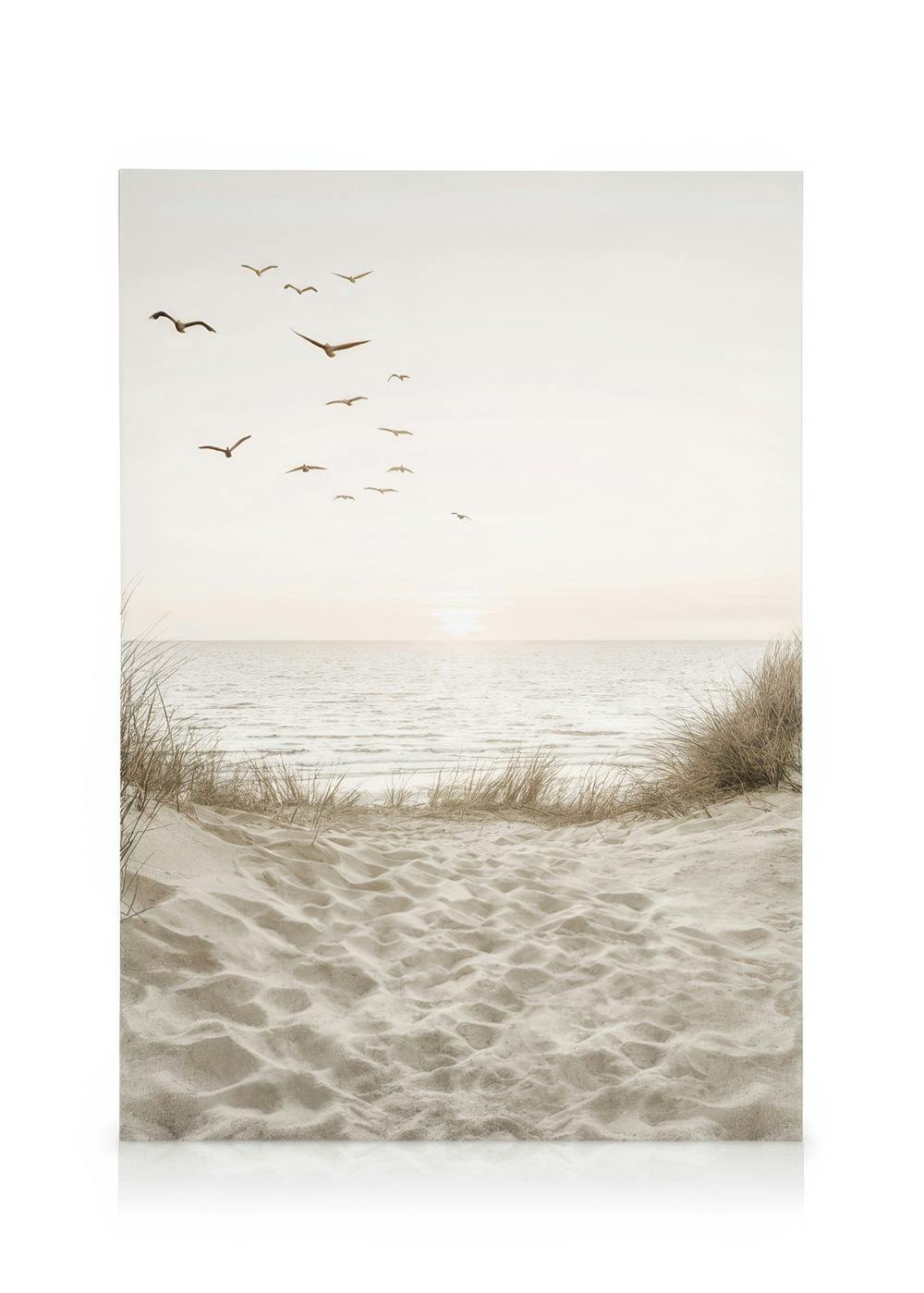 Birds by the Beach Canvas print (70x100 cm) - Poster Store