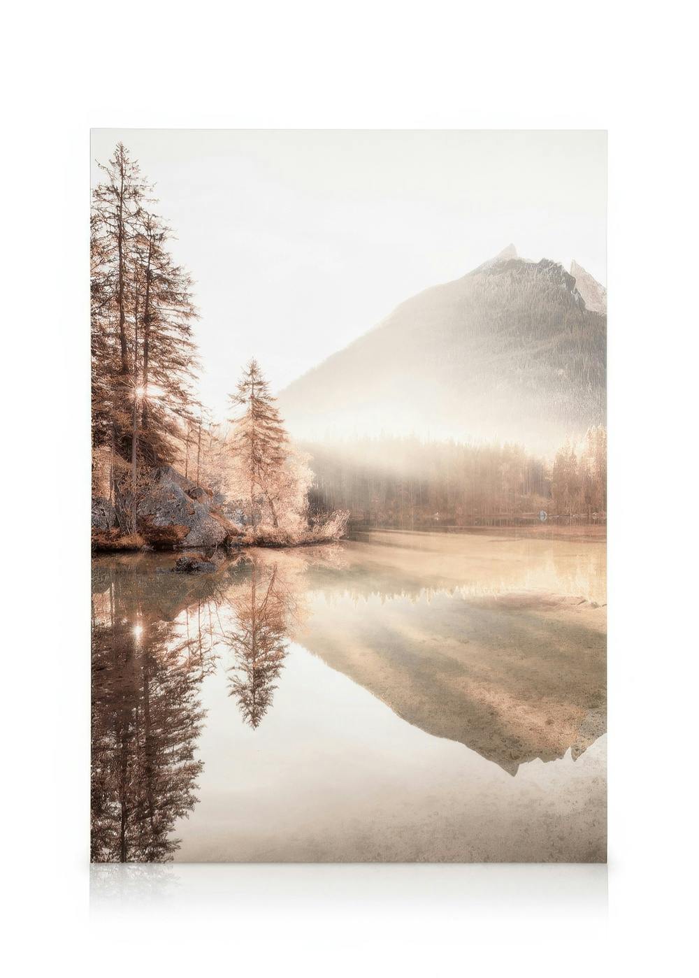 Canvas Prints - Misty Sunrise Canvas print (70x100 cm - Black Frame) - Poster Store