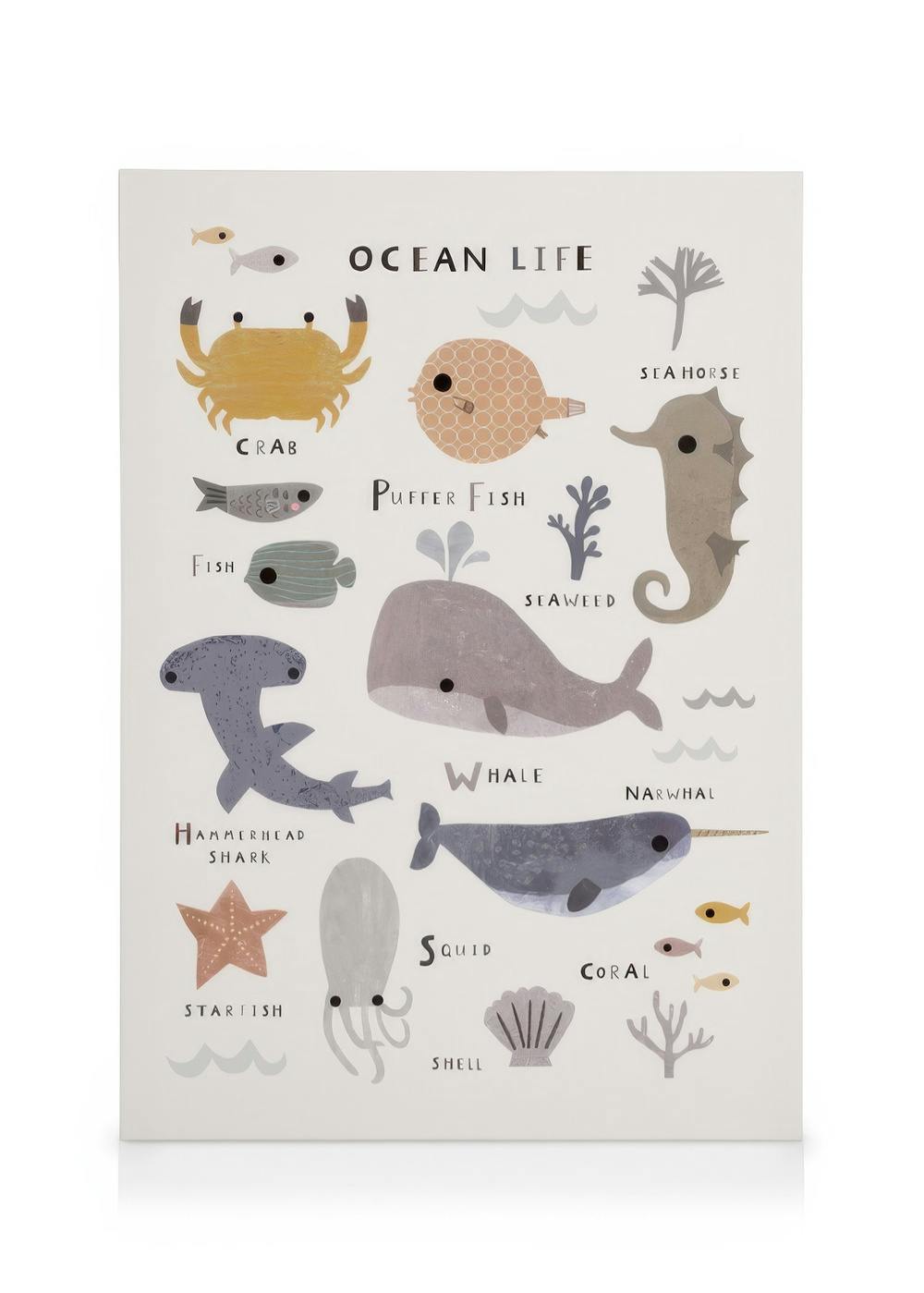 Ocean Life Canvas print (50x70 cm - Black Frame) - Poster Store High Quality Picture Frames